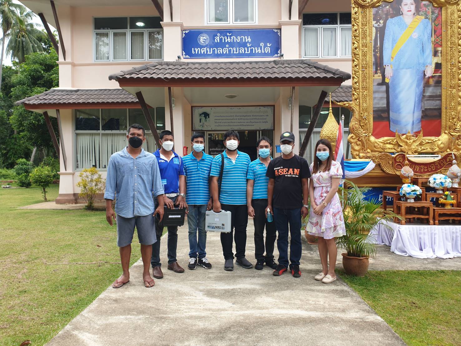 กปภ.สาขาเกาะพะงัน ลงพื้นที่ตามโครงการน้ำประปา กปภ.- อปท. เพื่อปวงชน