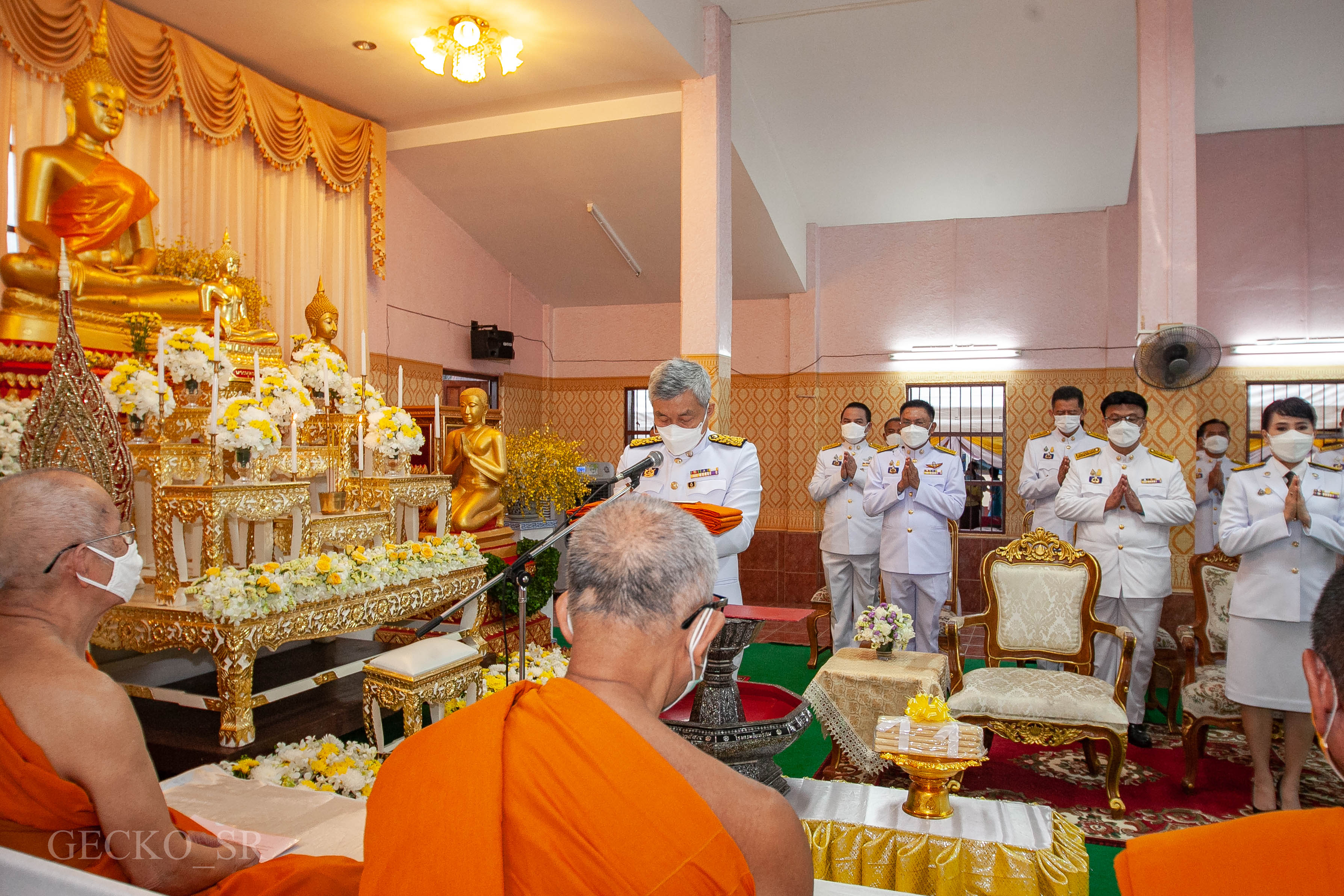 การประปาส่วนภูมิภาคสาขาชุมพรร่วมพิธี ทอดกฐินพระราชทาน กปภ.ประจำปี 2564 ณ วัดชุมพรรังสรรค์ ตำบลนาทุ่ง อำเภอเมือง จังหวัดชุมพร