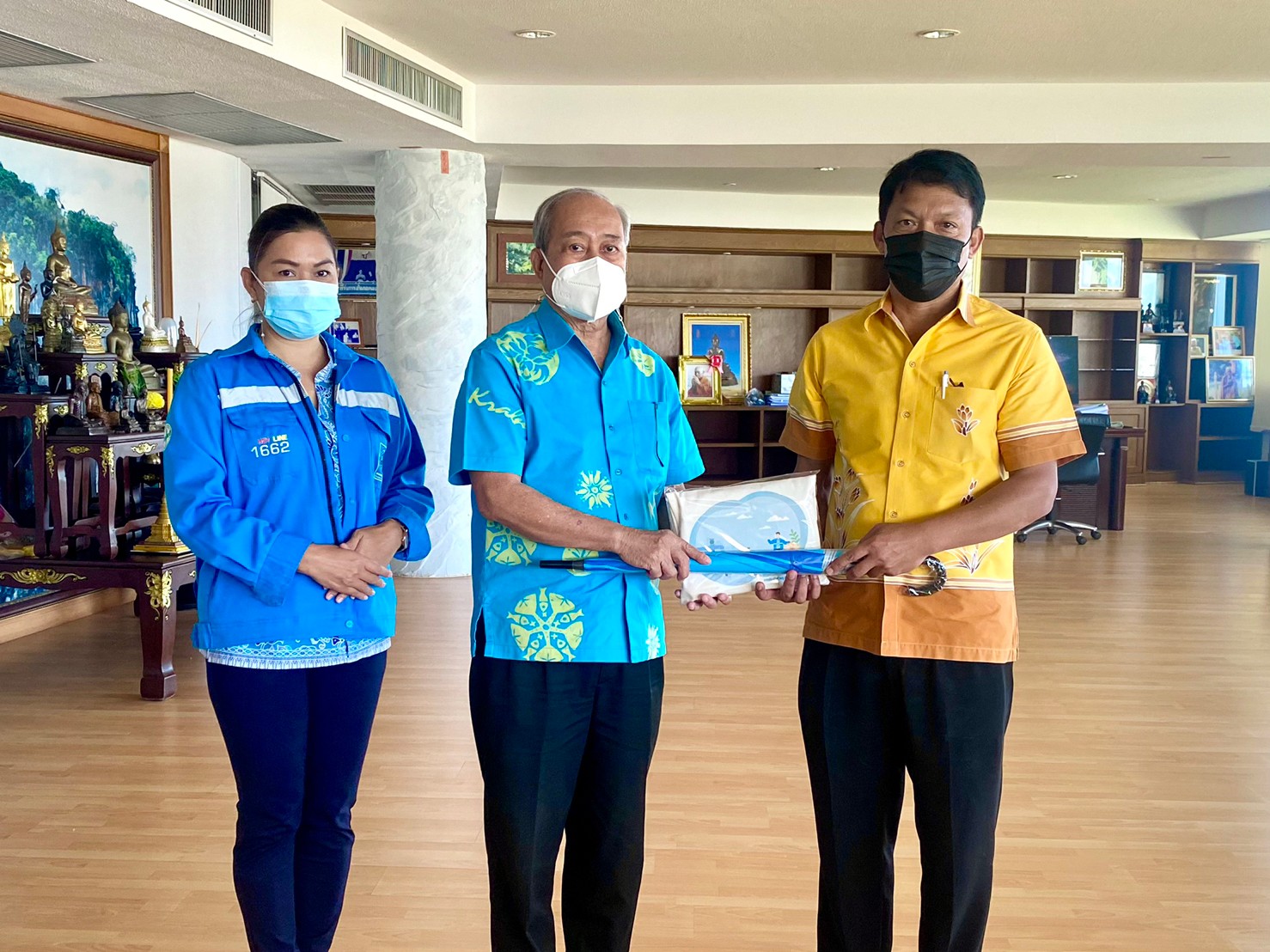 การประปาส่วนภูมิภาคสาขากระบี่ ลงพื้นที่พบผู้ใช้น้ำรายใหญ่ ภายใต้กิจกรรมมุ่งมั่นเพื่อปวงชน เติมใจให้กันครั้งที่ 3/2565