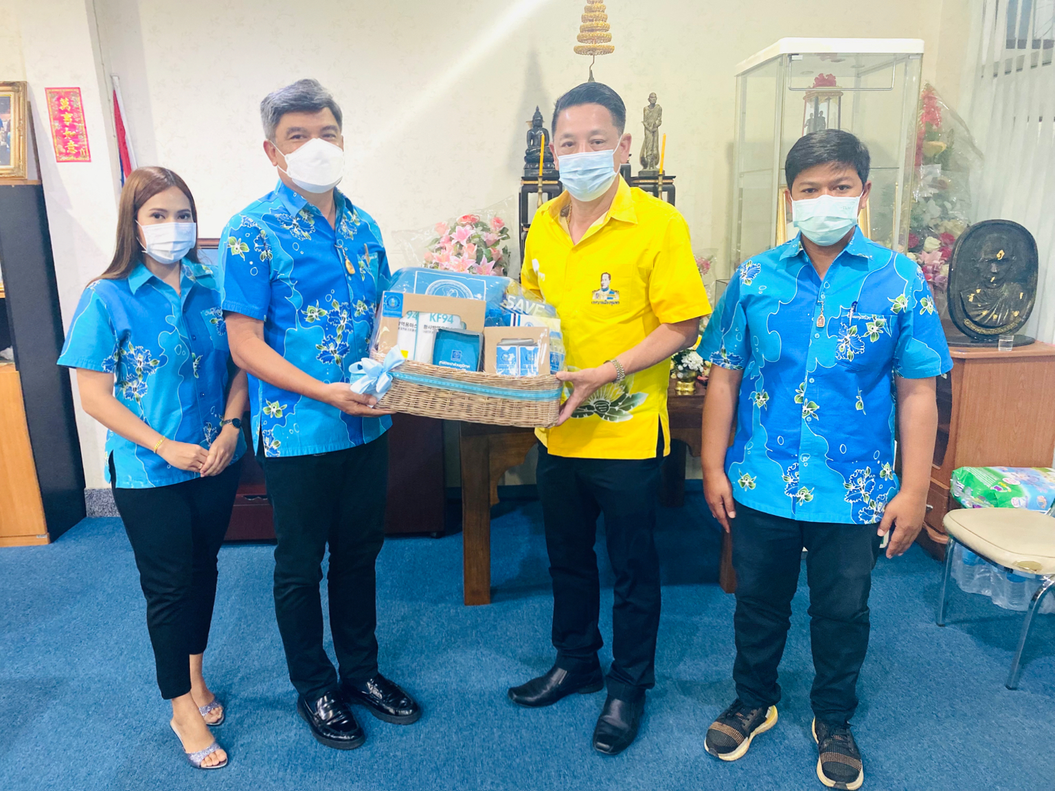 การประปาส่วนภูมิภาคสาขาชุมพร ร่วมกิจกรรมสวัสดีปีใหม่ 2565 หัวหน้าส่วนราชการในพื้นที่จังหวัดชุมพร