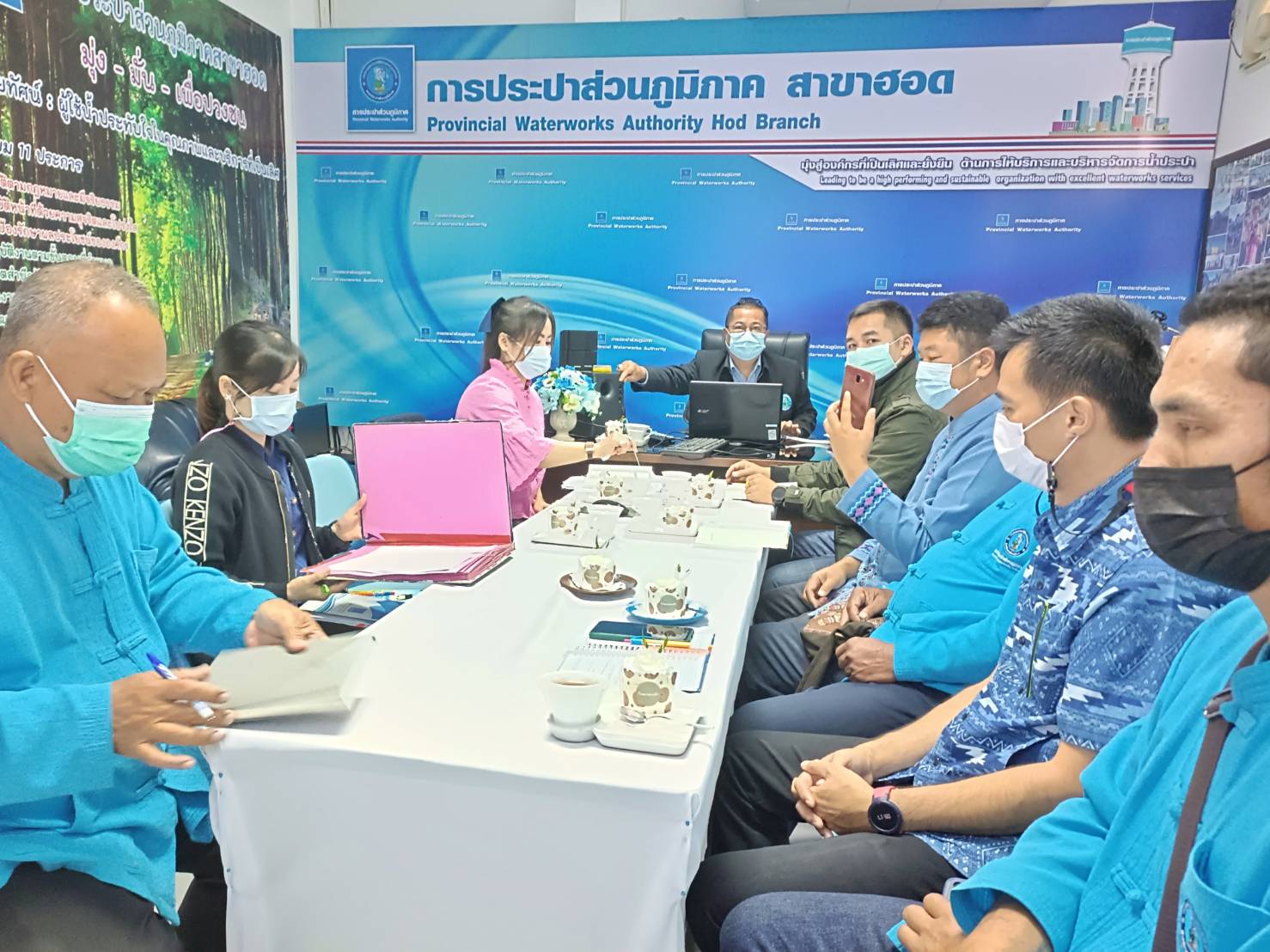 กปภ.สาขาฮอด จัดกิจกรรมสนทนายามเช้า (Morning Talk)