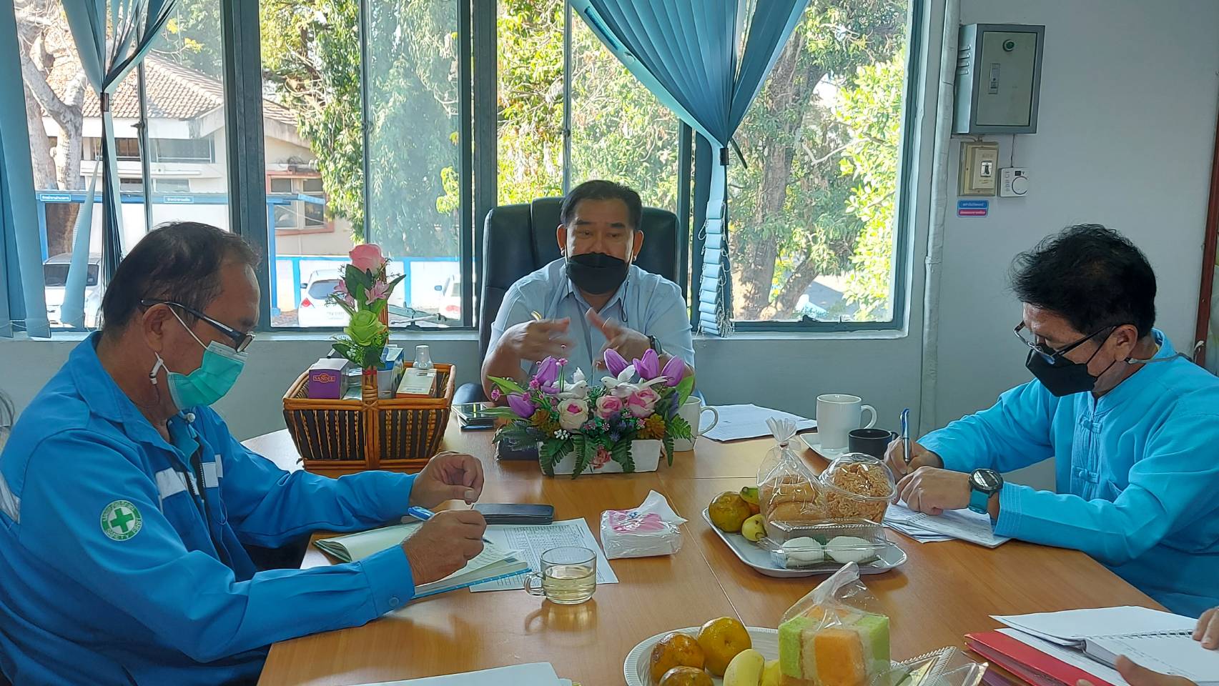 กปภ.สาขามหาสารคาม จัดกิจกรรมสนทนายามเช้า (Morning Talk) ครั้งที่ 4/2565