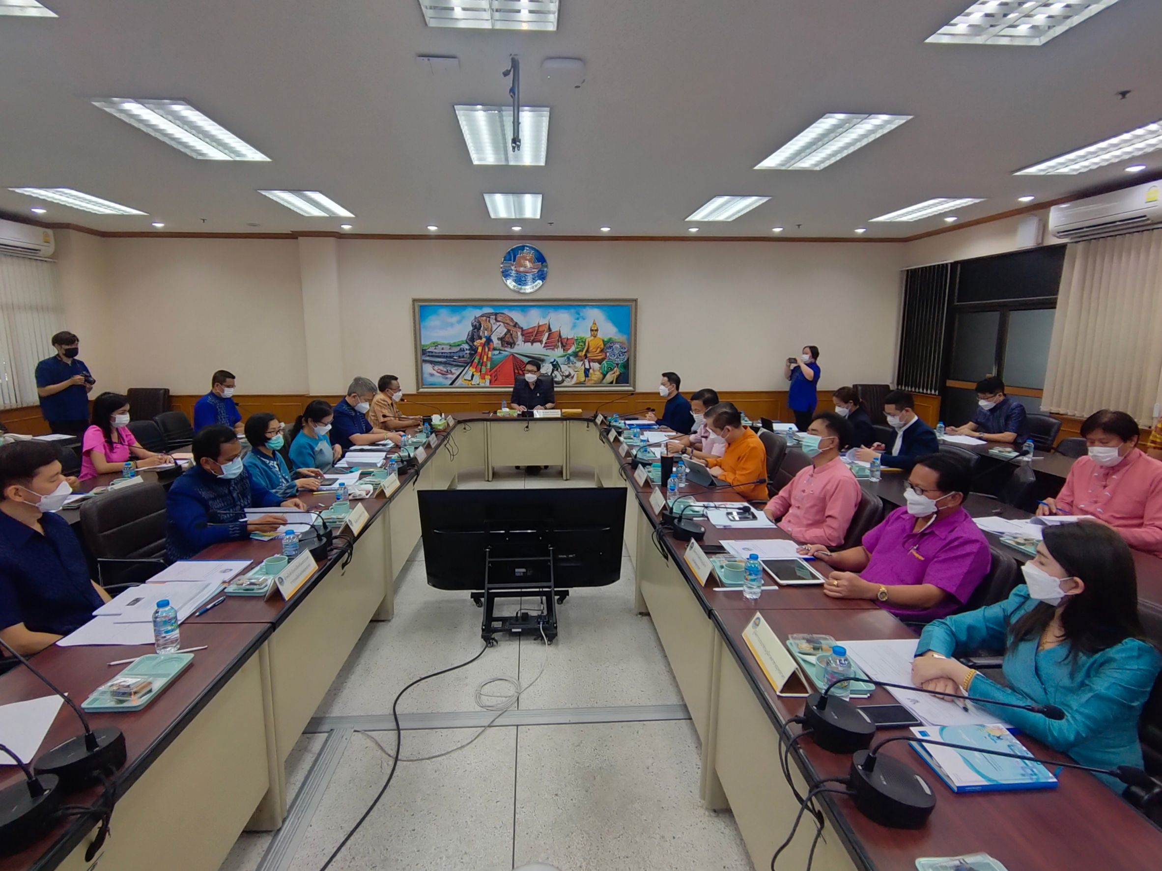 กปภ.สาขาสมุทรสาคร เข้าร่วมประชุมชี้แจงผลการดำเนินงานตามประเด็นผู้ตรวจราชการกระทรวงมหาดไทย
