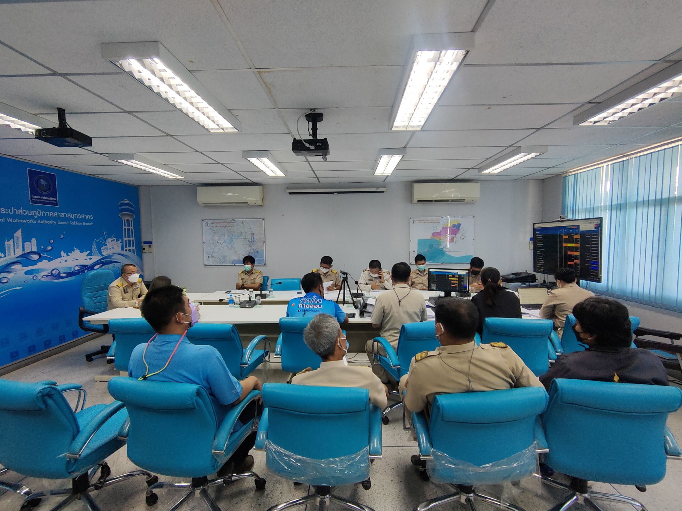 กปภ.สาขาสมุทรสาคร ประชุมซักซ้อมเร่งรัดงานซ่อมท่อตามนโยบายผู้ว่าการ กปภ.