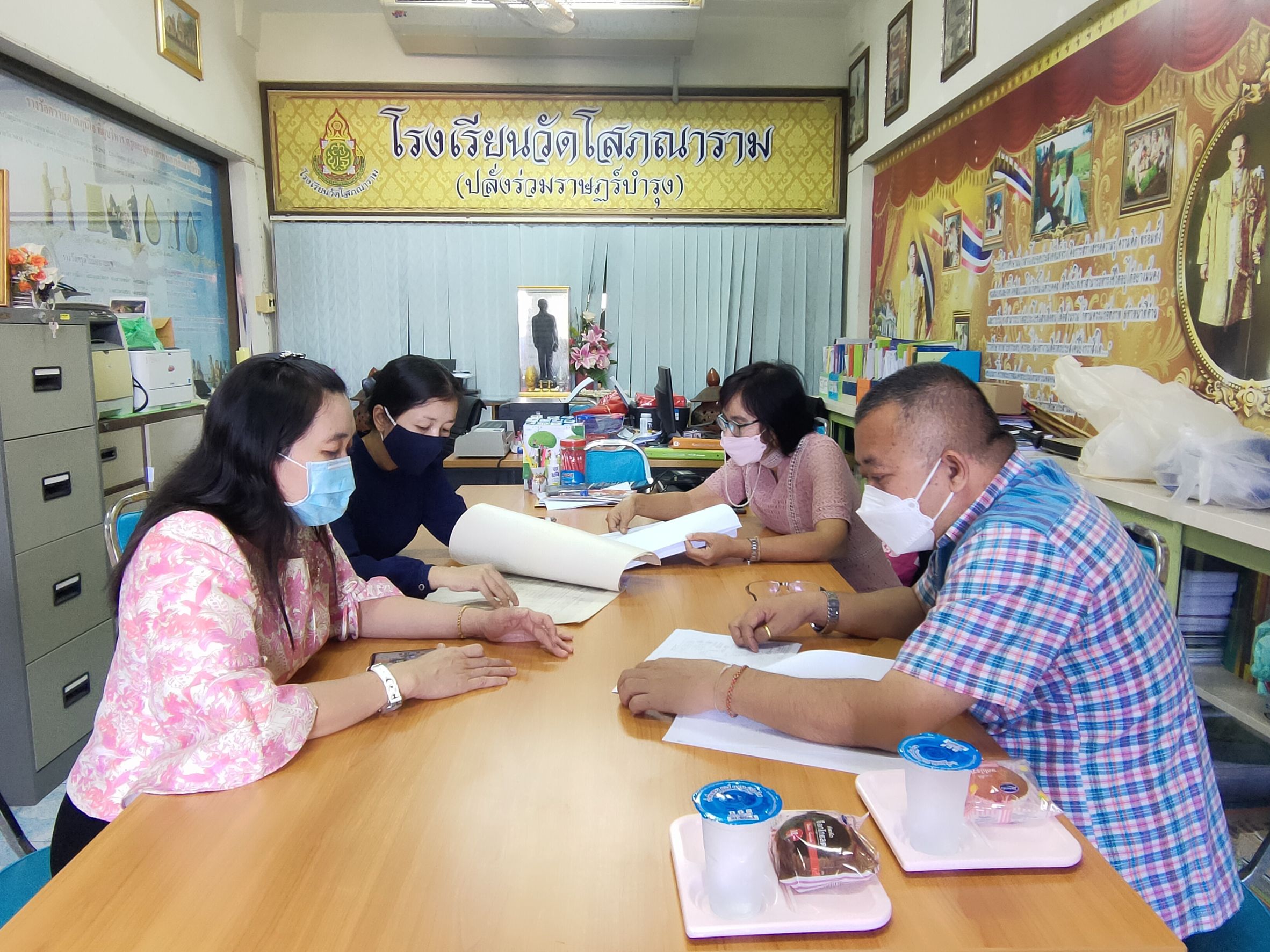 กปภ.สาขาสมุทรสาคร ลงพื้นที่โรงเรียนโสภณารามฯ เพื่อติดตามความคืบหน้าโครงการเช่าที่ราชพัสดุก่อสร้างสถานีเสริมแรงดันน้ำ