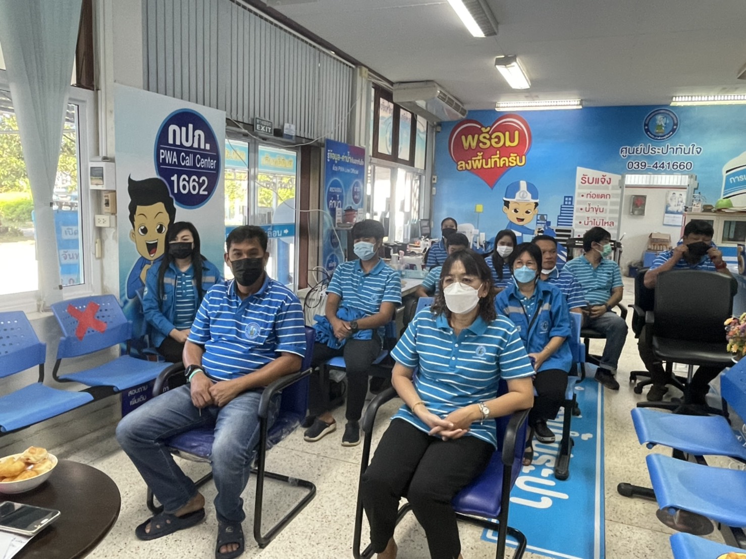 กปภ.สาขาขลุง จัดกิจกรรมสนทนายามเช้า (Mornig talk) ครั้งที่ 4/2565