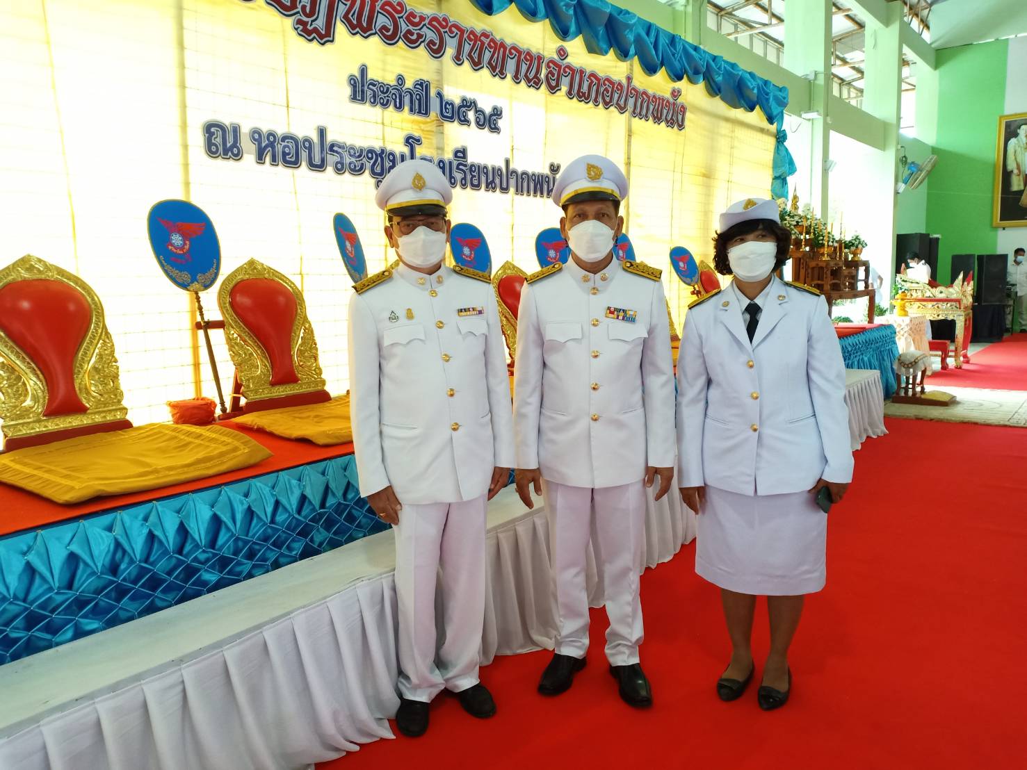 กปภ.สาขาปากพนัง เข้าร่วมขบวนแห่ผ้าพระบฏพระราชทาน งานประเพณีมาฆบูชาแห่ผ้าขึ้นธาตุ ประจำปี 2565