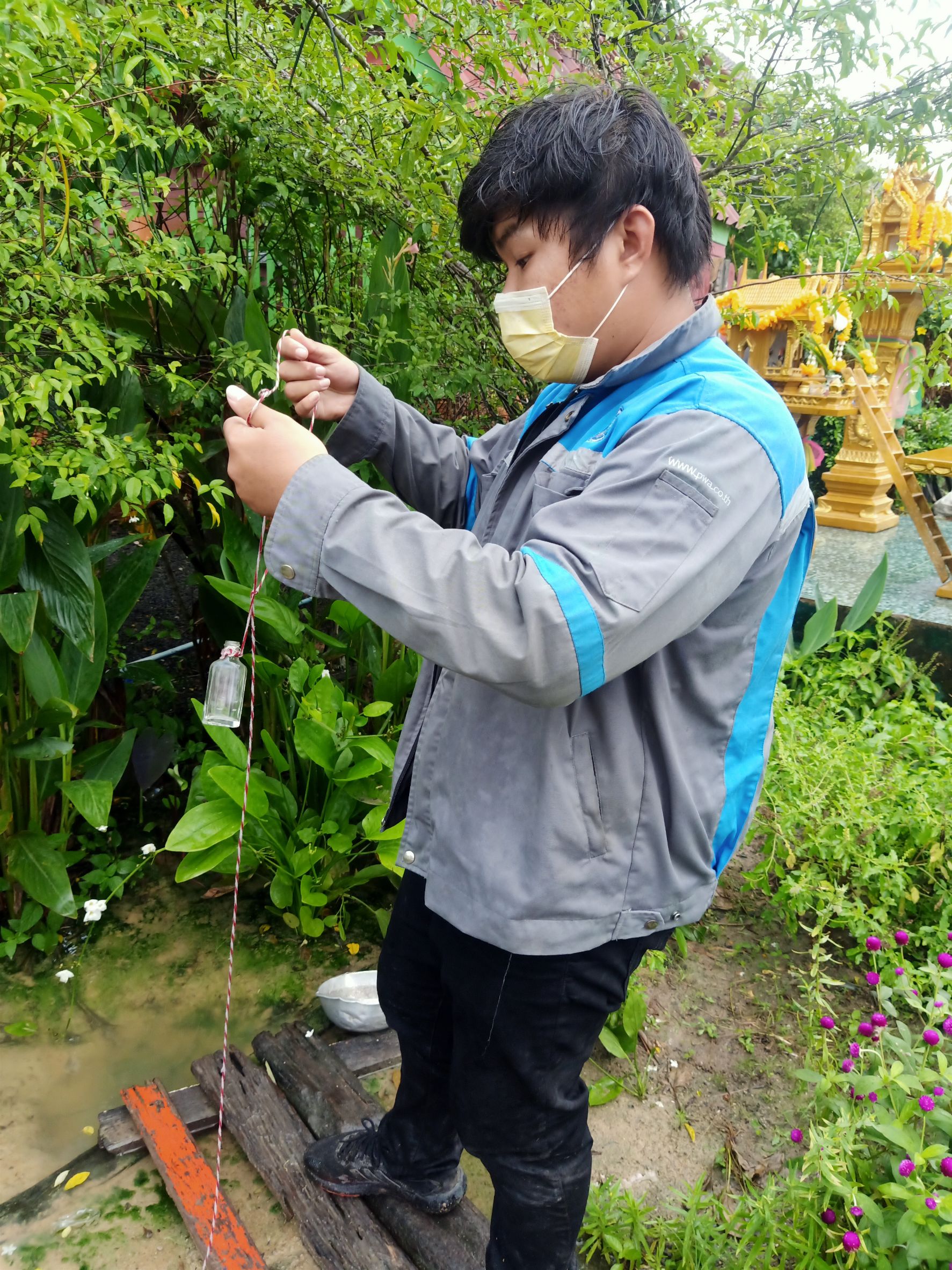 กปภ.เขต ๑ และ กปภ.สาขาบ้านฉาง หาท่อแตกรั่วเชิงรุก