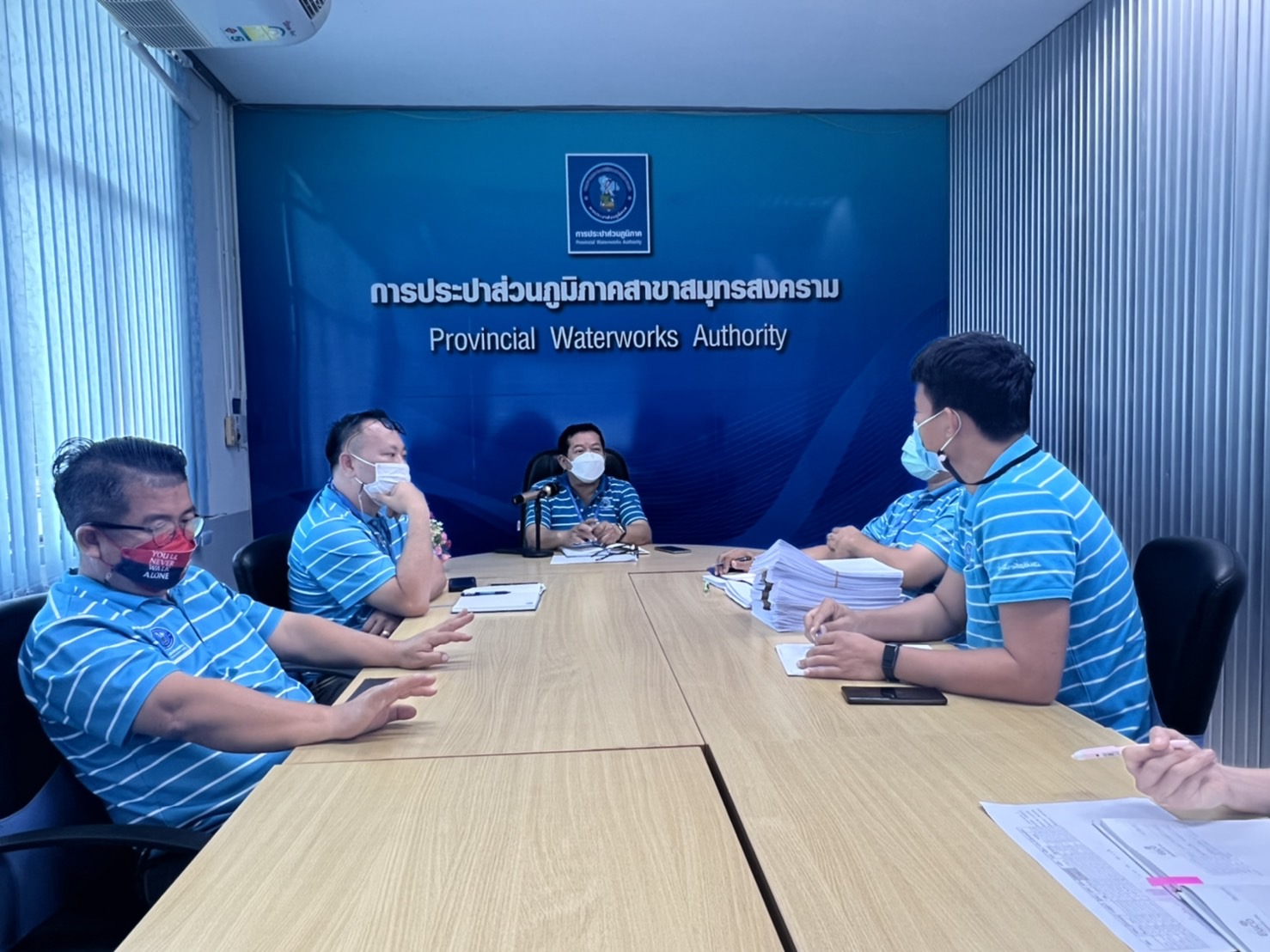 กปภ.สาขาสมุทรสงคราม จัดกิจกรรม Morning Talk ประจำเดือน มีนาคม 2565