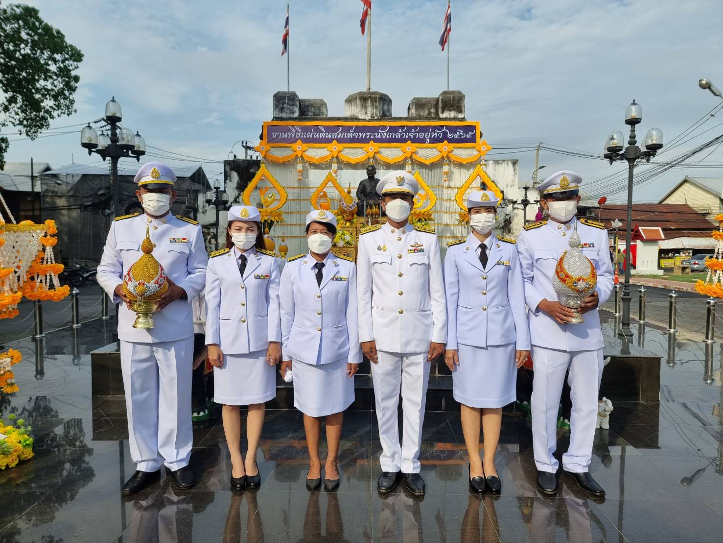กปภ.สาขากาญจนบุรี เข้าร่วมพิธีแผ่นดินสมเด็จพระนั่งเกล้าเจ้าอยู่หัว