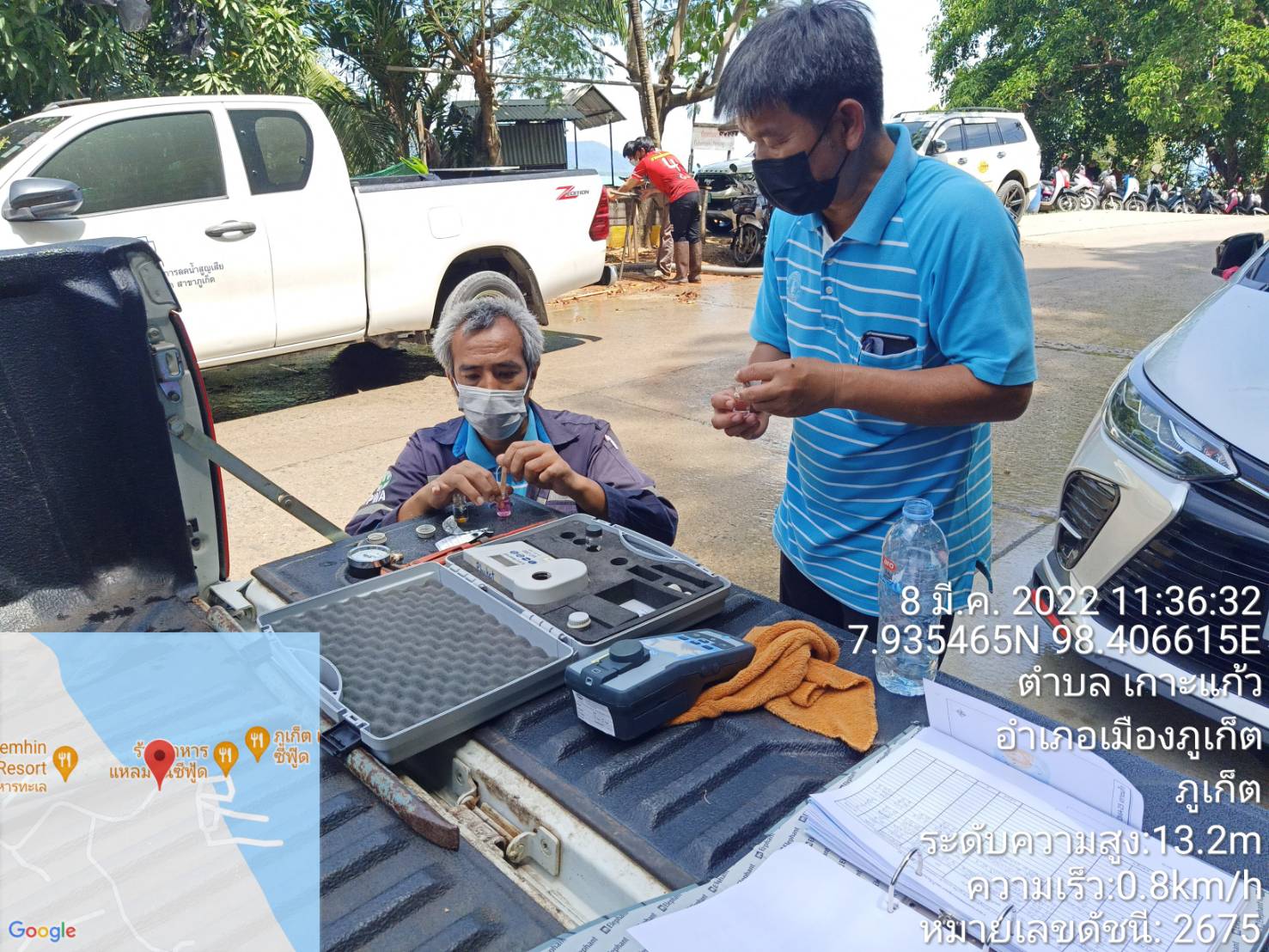 กปภ.สาขาภูเก็ต ร่วมกับบริษัท เอเชีย อินฟราสตรักเชอร์ แมเนจเม้นท์ (ประเทศไทย) จำกัด (โครงการจัดการลดน้ำสูญเสีย) ลงพื้นที่บริเวณบางคู เกาะแก้ว ซอยแหลมหิน ต.เกาะแก้ว อ.เมืองภูเก็ต จ.ภูเก็ต