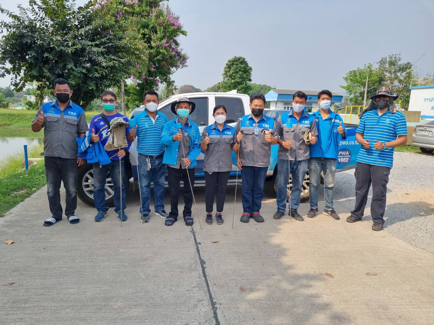 กปภ.สาขากาญจนบุรี ลงพื้นที่ ทำ Step Test ค้นหาท่อแตกรั่ว ลดปัญหาการเกิดน้ำสูญเสีย