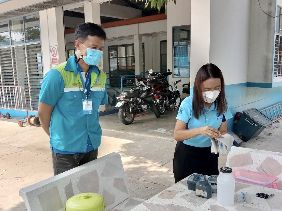 กปภ.สาขาสมุทรสงคราม ดำเนินการตรวจสอบและเฝ้าระวังคุณภาพน้ำในระบบจ่ายอยู่เสมอ
