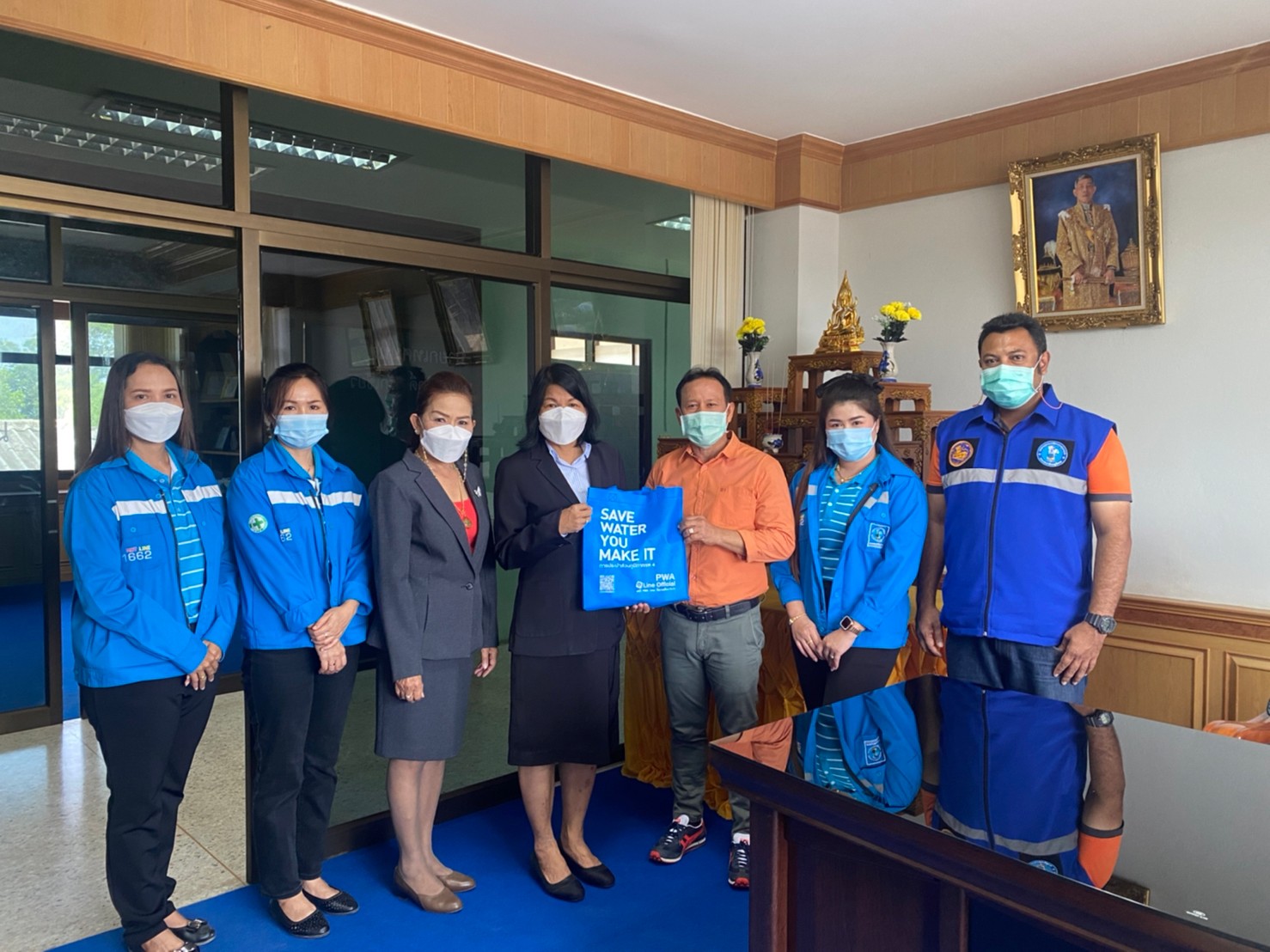 การประปาส่วนภูมิภาคสาขาไชยา ลงพื้นที่ พบปะพูดคุยกับผู้ใช้น้ำรายใหญ่ ภายใต้กิจกรรมมุ่งมั่นเพื่อปวงชน เติมใจให้กัน ในพื้นที่ ต.ท่าฉาง จำนวน 3 ราย
