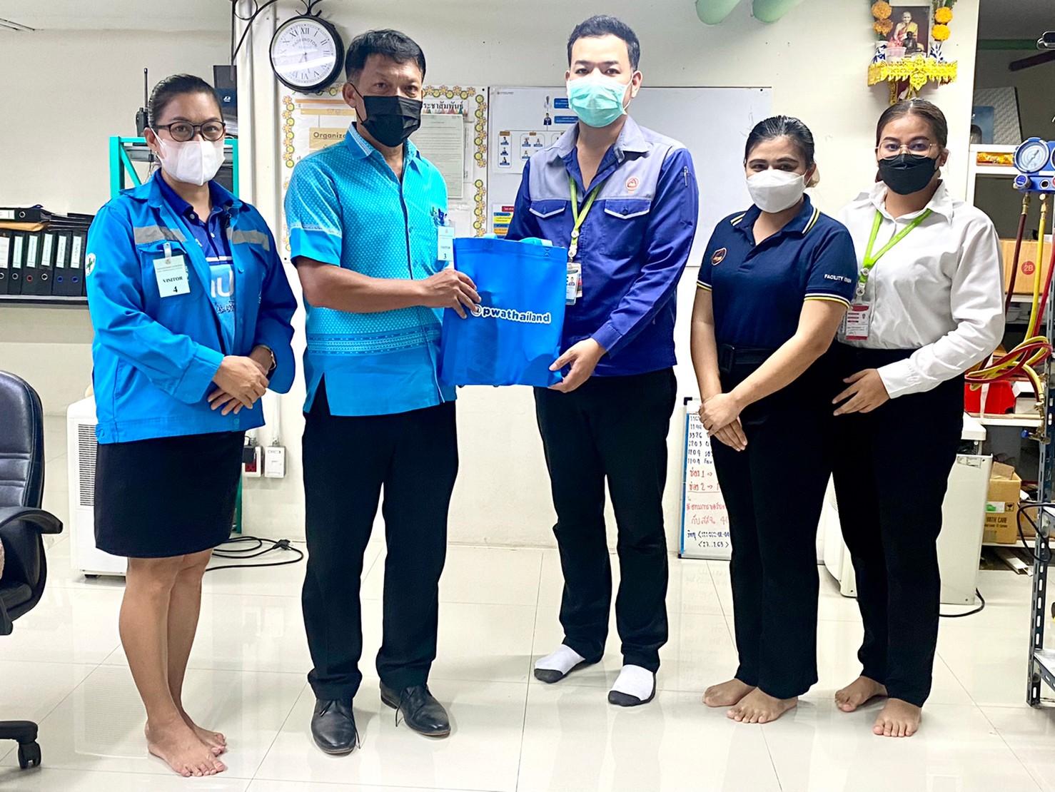 การประปาส่วนภูมิภาคสาขากระบี่ ลงพื้นที่พบผู้ใช้น้ำรายใหญ่ ภายใต้กิจกรรมมุ่งมั่นเพื่อปวงชน เติมใจให้กันครั้งที่ 6/2565