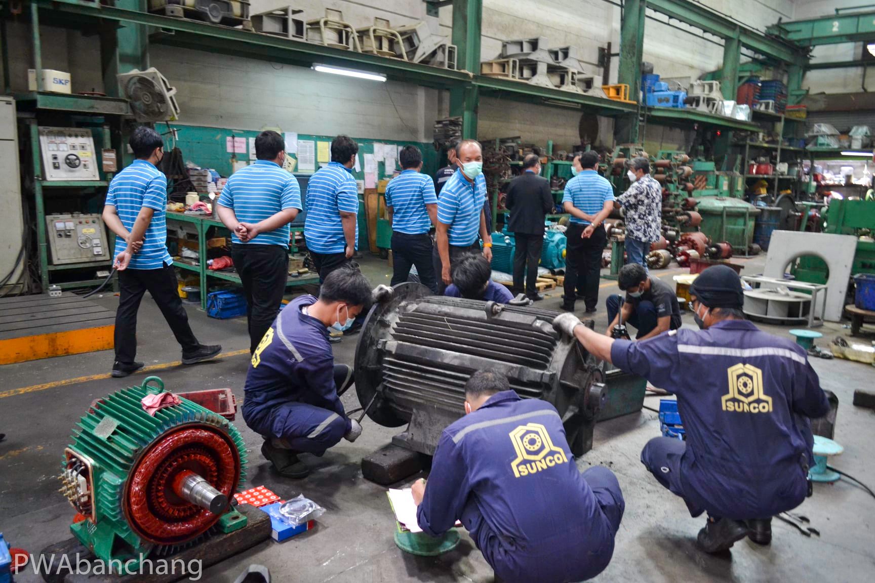 สาขาบ้านฉาง ศึกษาดูงาน ระบบบำรุงรักษามอเตอร์และปั๊มสูบ
