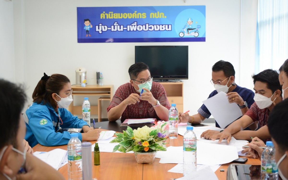 กปภ.สาขารังสิต(พ) ร่วมประชุมหารือในการวางท่อขยายเขตจำหน่ายน้ำ ปรับปรุงเพิ่มประสิทธิภาพระบบท่อจ่ายน้ำ และก่อสร้างปรับปรุงระบบประปาและอาคาร