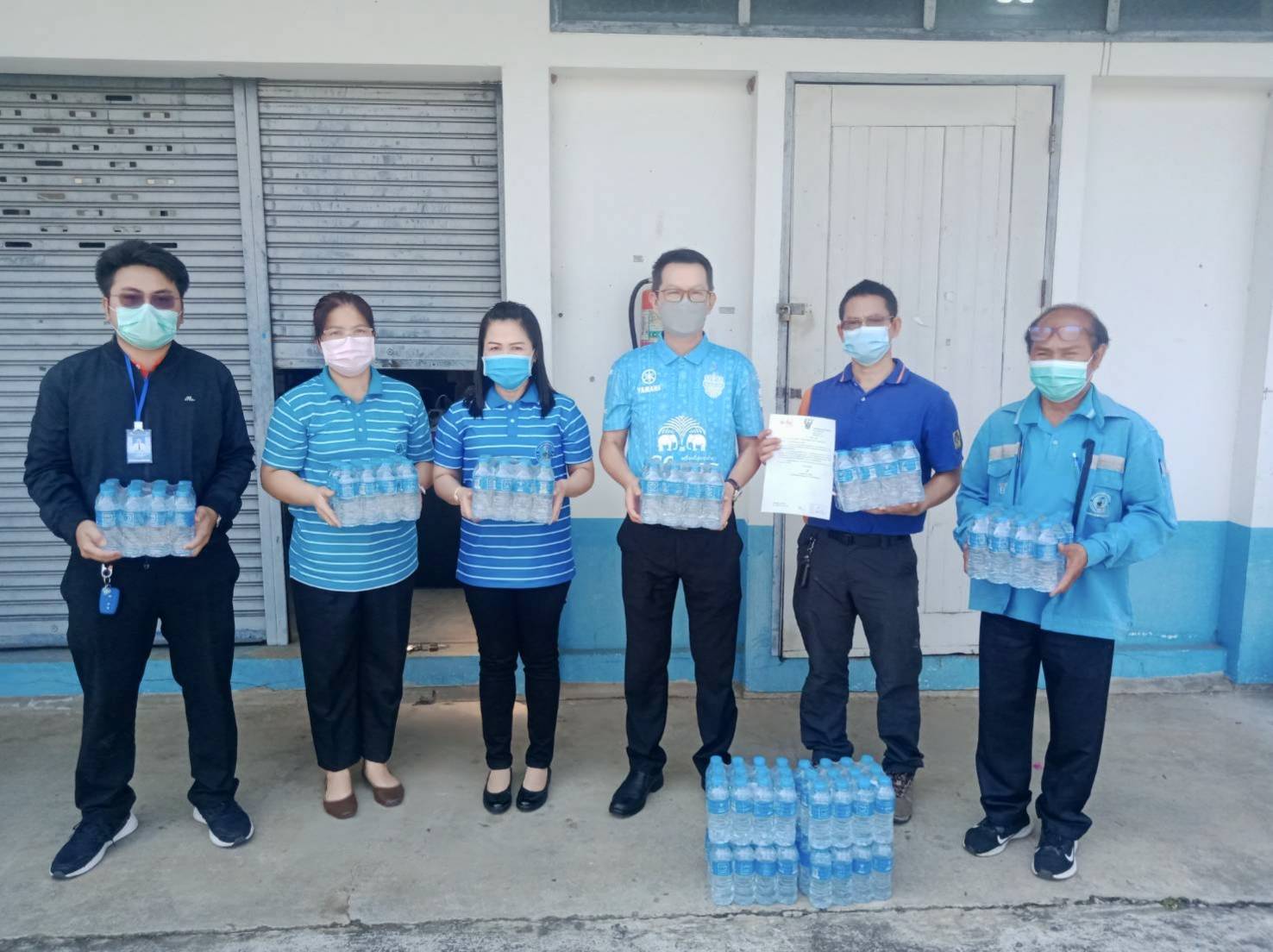 กปภ.สาขาบุรีรัมย์สนับสนุนน้ำบรรจุขวดเนื่องในวัน อปพร.ประจำปี 2565