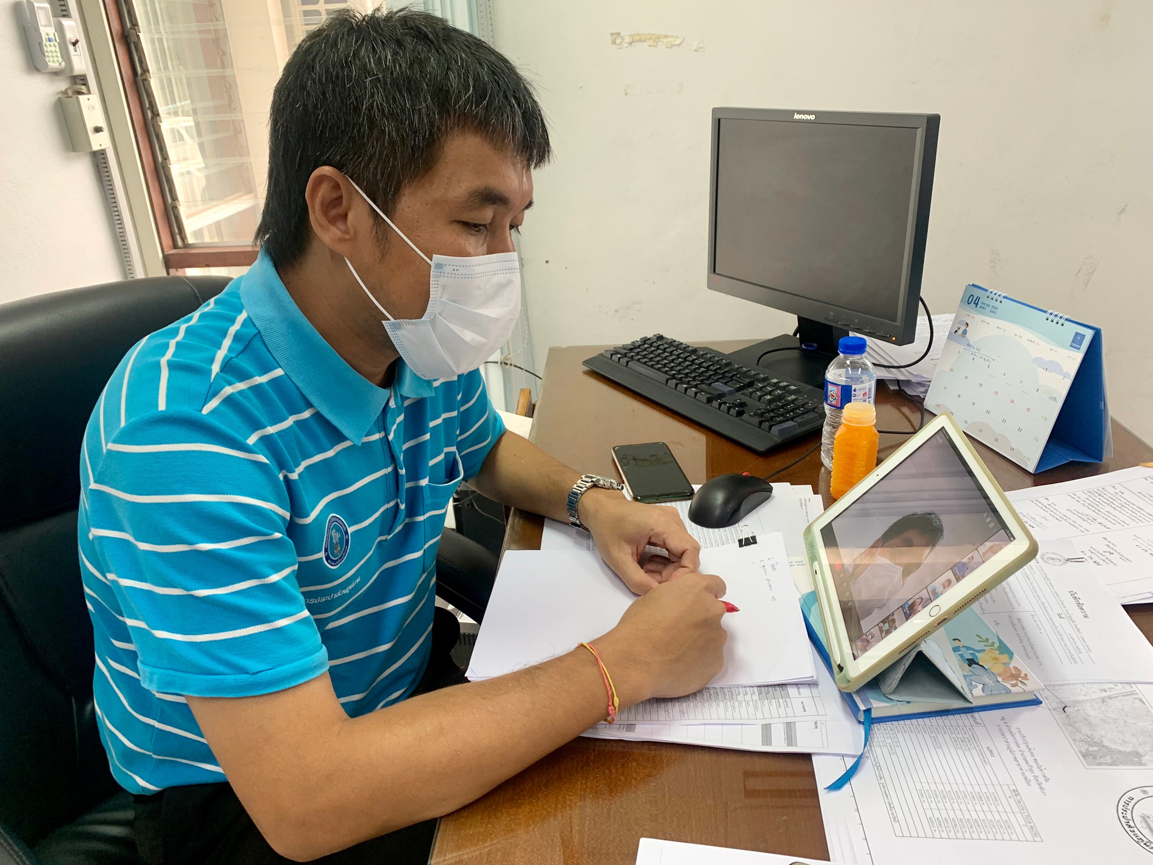 กองระบบจำหน่าย กปภ.ข.4 จัดกิจกรรมสนทนายามเช้า Morning Talk ครั้งที่ 6/2565 ในรูปแบบ VDO Conference