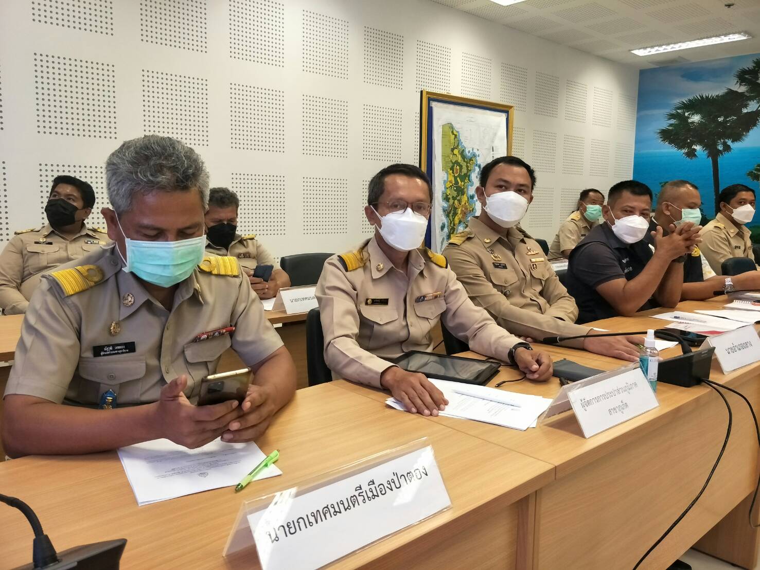 กปภ.สาขาภูเก็ต เข้าร่วมประชุมชี้แจงหลักเกณฑ์และแนวทางการจัดทำข้อเสนอแผนงานโครงการเพิ่มประสิทธิภาพการบริหารจัดการทรัพยากรน้ำในช่วงฤดูฝน ปี 2565