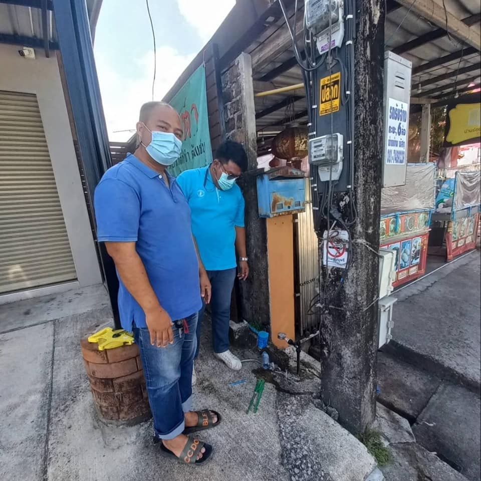 กปภ.สาขาระนอง ลงพื้นที่ตรวจวัดแรงดันน้ำ ตามโครงการ ผู้ใช้น้ำมั่นใจ กปภ.เช็คชัวร์