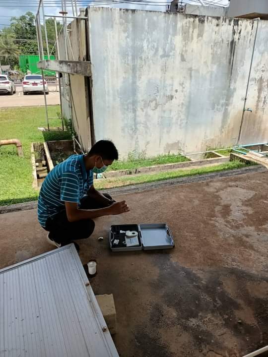 การประปาส่วนภูมิภาคสาขาคลองท่อม เข้าตรวจสอบคุณภาพน้ำ ณ โรงพยาบาลคลองท่อม ตำบลคลองท่อมใต้ อำเภอคลองท่อม จังหวัดกระบี่