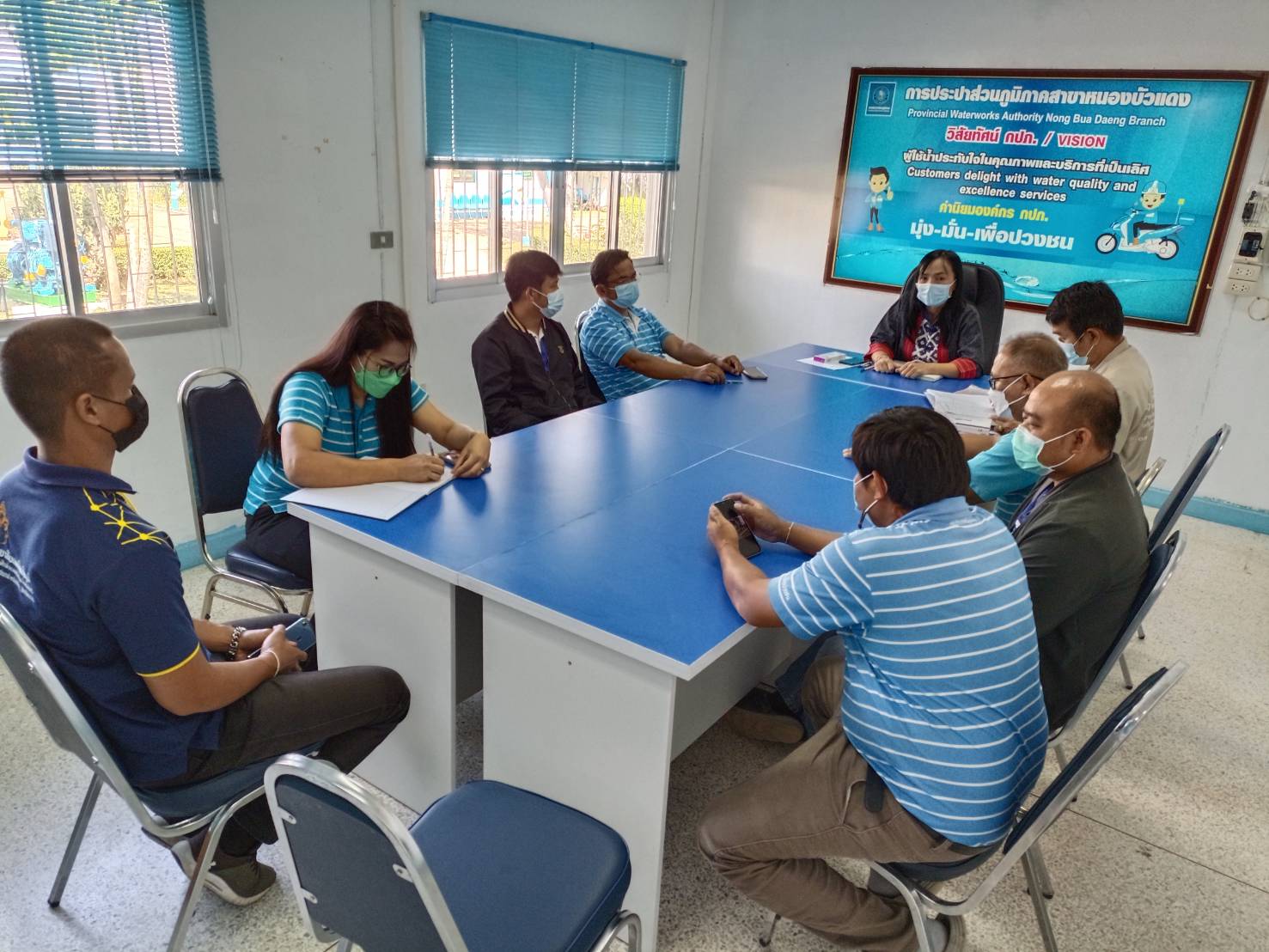 การประปาส่วนภูมิภาคสาขาหนองบัวแดง จัดกิจกรรมโครงการสนทนายามเช้า ( Morning Talk ) ประจำเดือน พฤษภาคม 2565