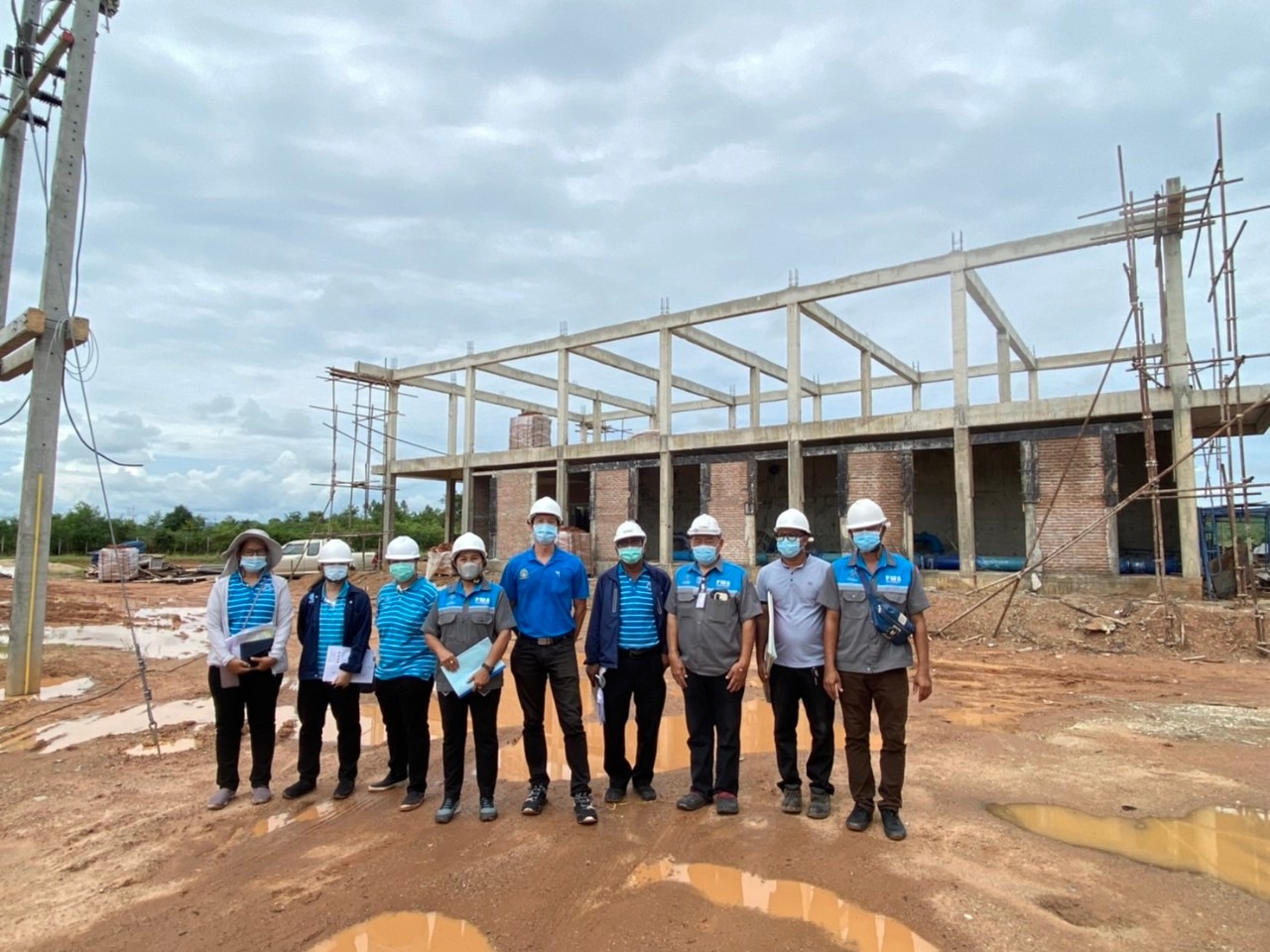 กปภ.สาขากาญจนบุรี และกองแผนงานโครงการ 1 กปภ. ร่วมสำรวจและจัดทำแผนงานโครงการปรับปรุงขยายระบบประปา