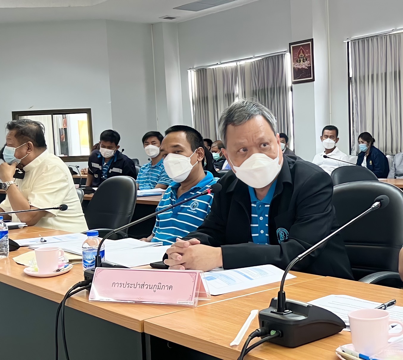 กปภ.ข.3 และ กปภ.สาขาสมุทรสงคราม เข้าร่วมประชุมคณะกรรมการพัฒนาแก้มลิงทุ่งหิน จังหวัดสมุทรสงคราม ครั้งที่ 2/2565
