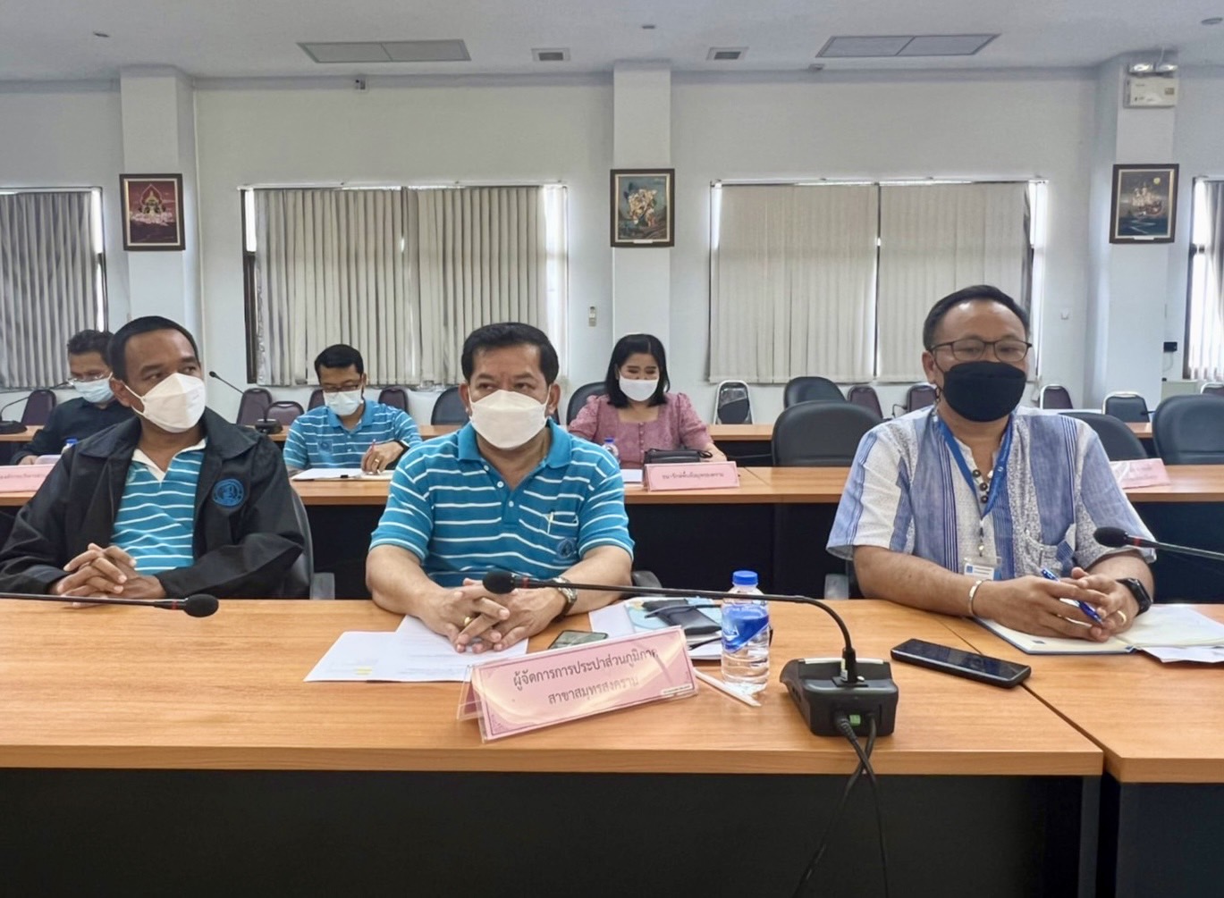 กปภ.ข.3 และ กปภ.สาขาสมุทรสงคราม เข้าร่วมประชุมคณะกรรมการแก้มลิงทุ่งหิน จังหวัดสมุทรสงคราม ครั้งที่ 3/2565