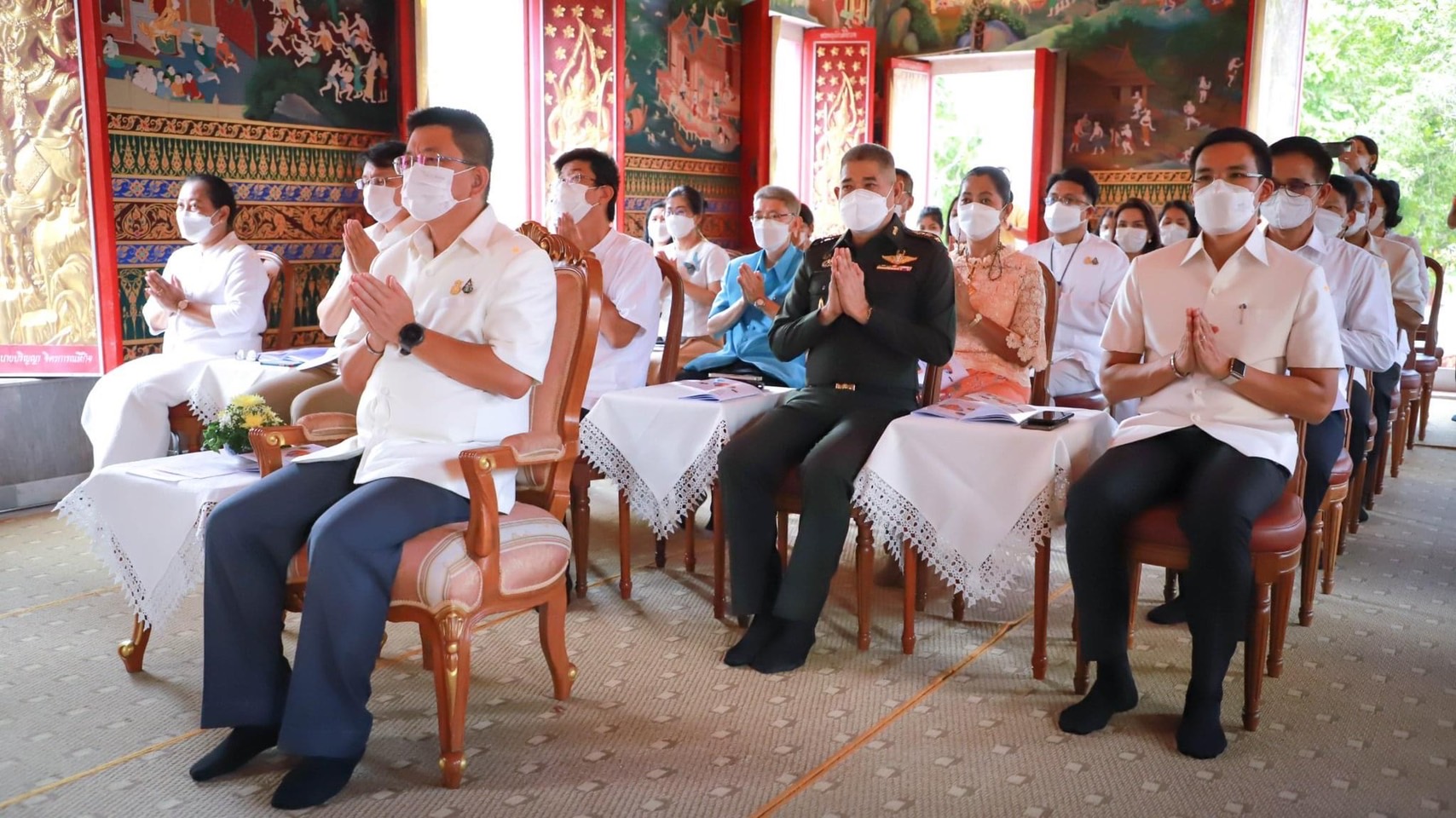 กปภ.สาขาสมุทรสงคราม ร่วมกิจกรรมสัปดาห์ส่งเสริมการเผยแผ่พระพุทธศาสนา เนื่องในเทศกาลวันวิสาขบูชา ประจำปี พ.ศ.2565