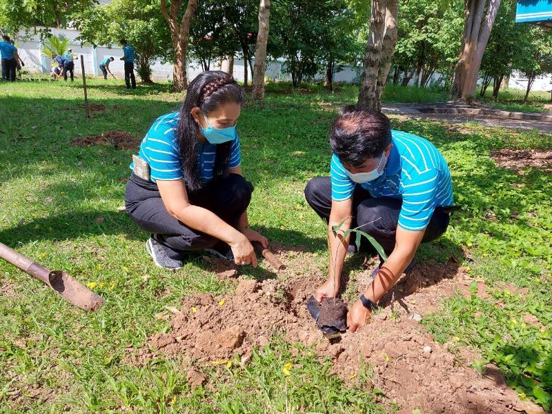 กปภ.สาขาศรีสะเกษจัดกิจกรรมปลูกต้นไม้ เนื่องในวันต้นไม้ประจำปีของชาติ พ.ศ. 2565
