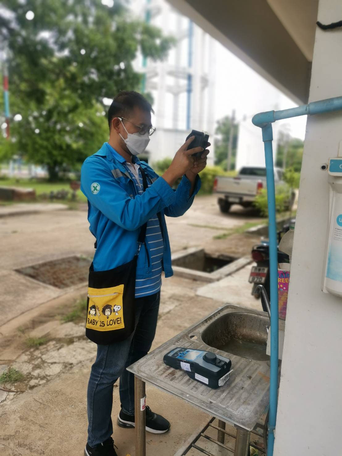 กปภ.สาขามหาสารคาม ตรวจสอบและเฝ้าระวังคุณภาพน้ำในระบบจำหน่ายตามโครงการน้ำประปาดื่มได้