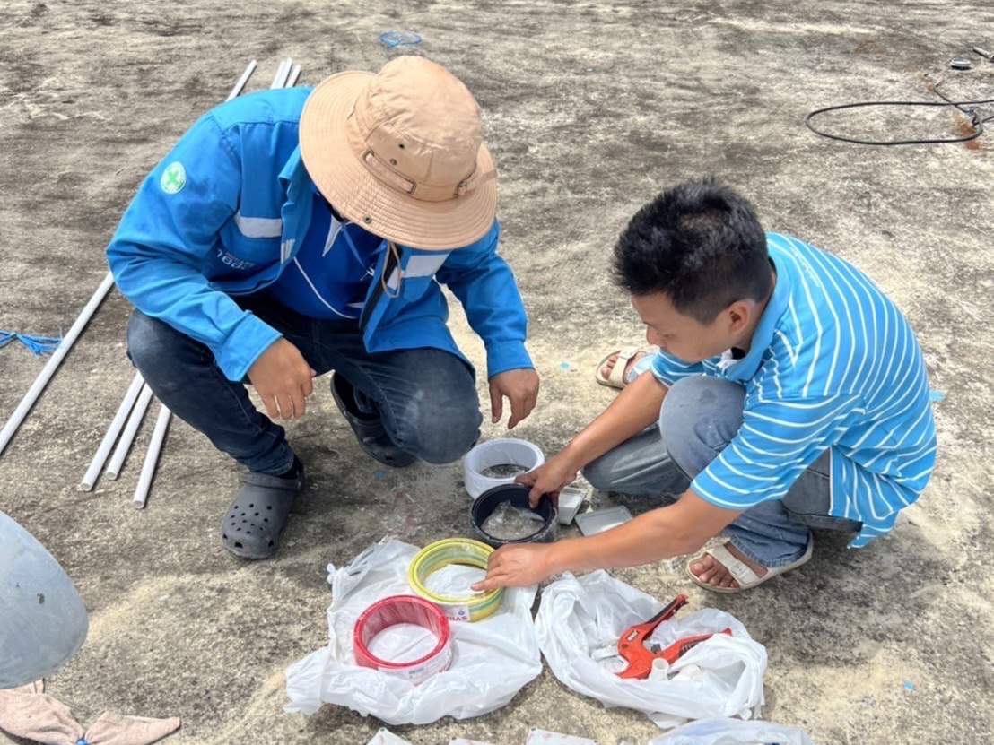 กปภ.สาขาสมุทรสงคราม  ลงพื้นที่ตรวจสอบและปรับปรุงระบบไฟฟ้า ณ สถานีจ่ายน้ำบางคนที