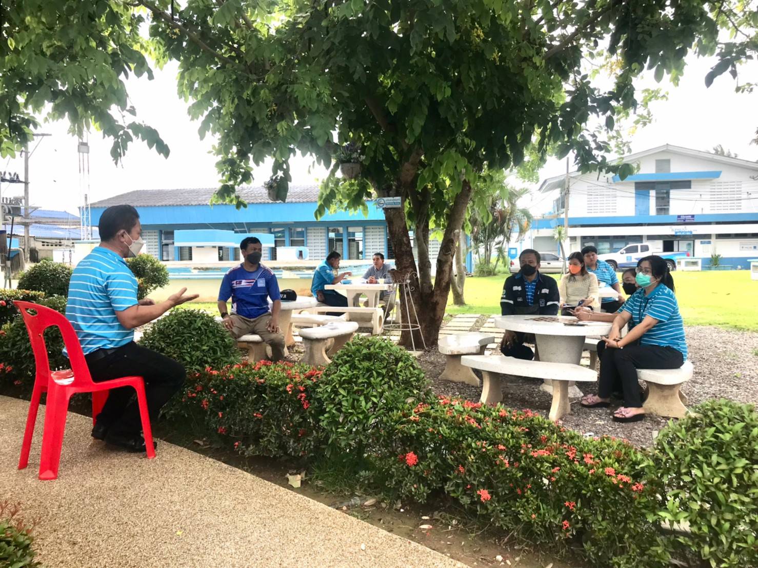 กปภ.สาขาปราณบุรี จัดกิจกรรมMorning Talk ประจำเดือนพฤษภาคม 2565 ตามแผนกิจกรรมสร้างระบบและส่งเสริมความผูกพัน ตามยุทธศาสตร์ ประจำปีงบประมาณ 2565