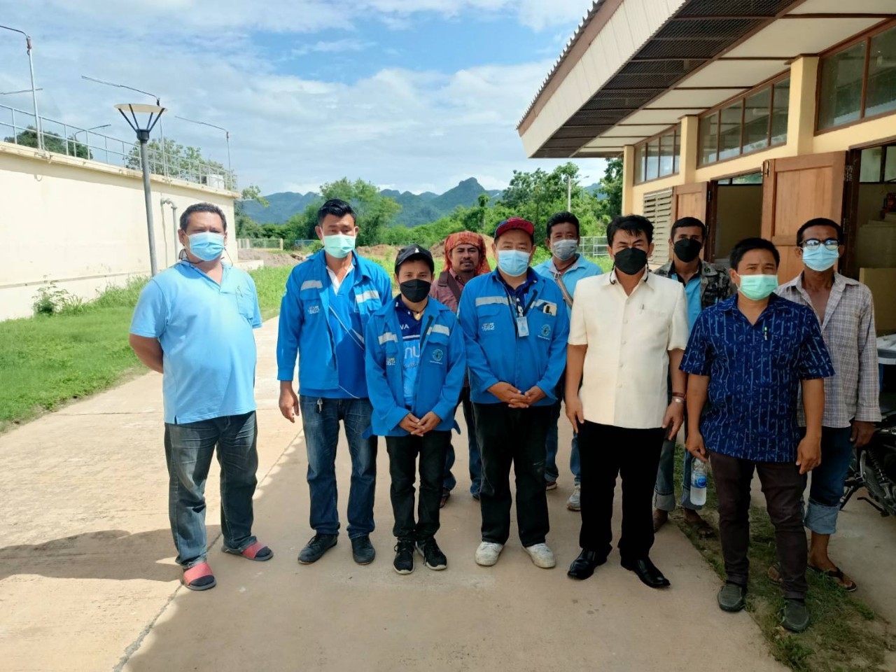 กปภ.สาขากาญจนบุรี เข้าตรวจสอบระบบผลิต เทศบาลตำบลหนองบัว