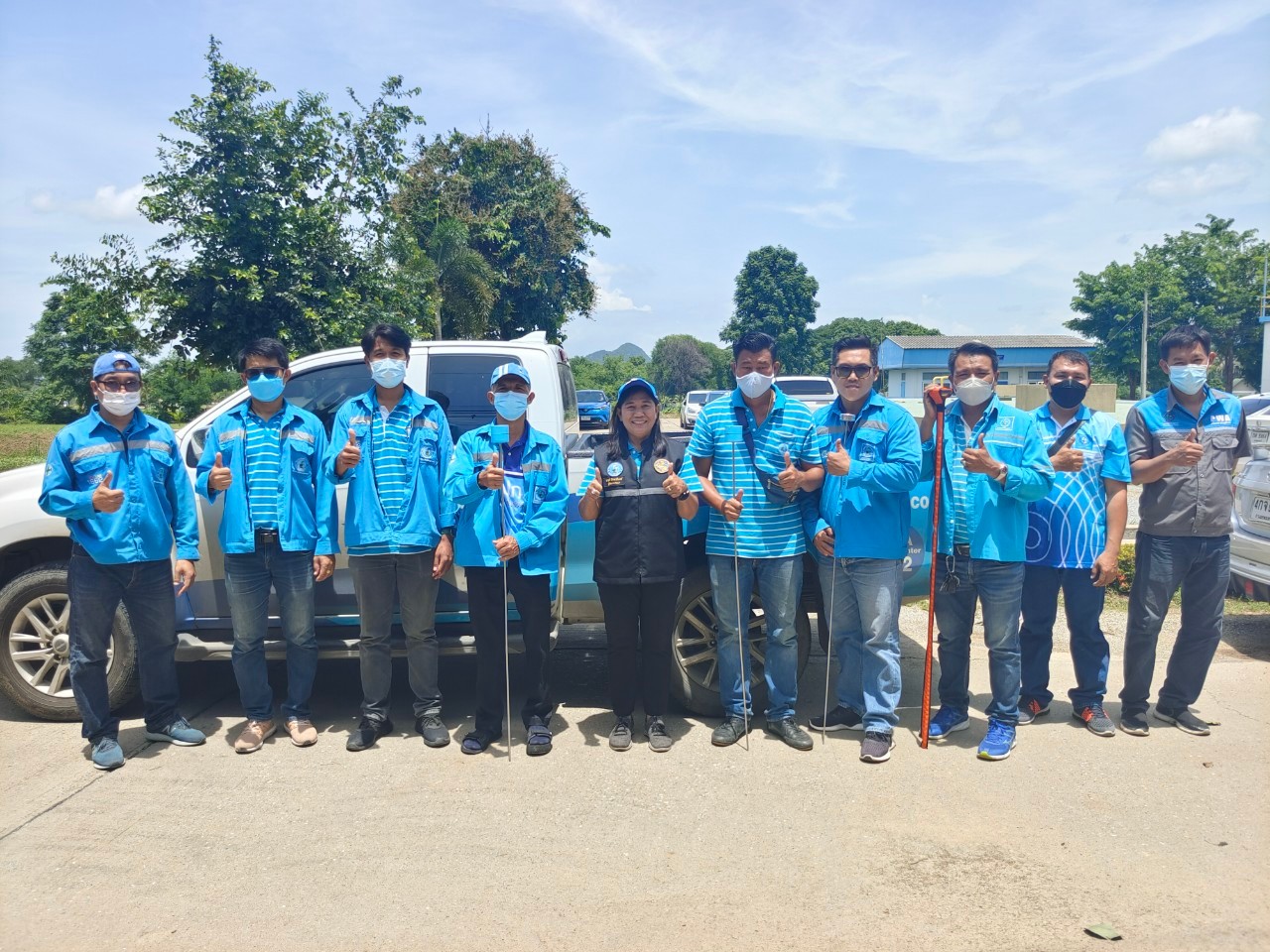 กปภ.สาขากาญจนบุรี ทำการค้นหาท่อแตกรั่ว