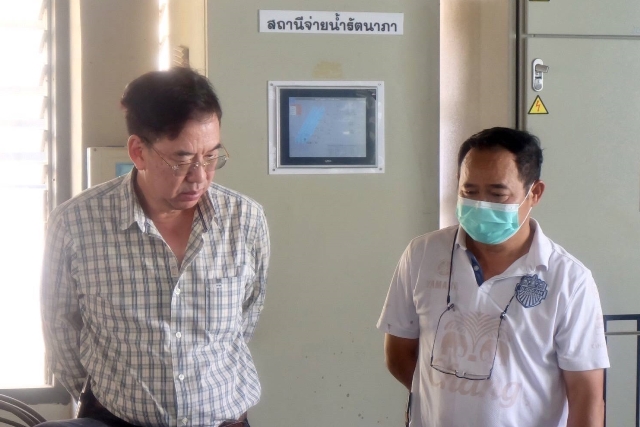 รองผู้ว่าการ (ปฏิบัติการ 2) ลงพื้นที่สถานีจ่ายน้ำรัตนาภา กปภ.สาขาขอนแก่น (พ)