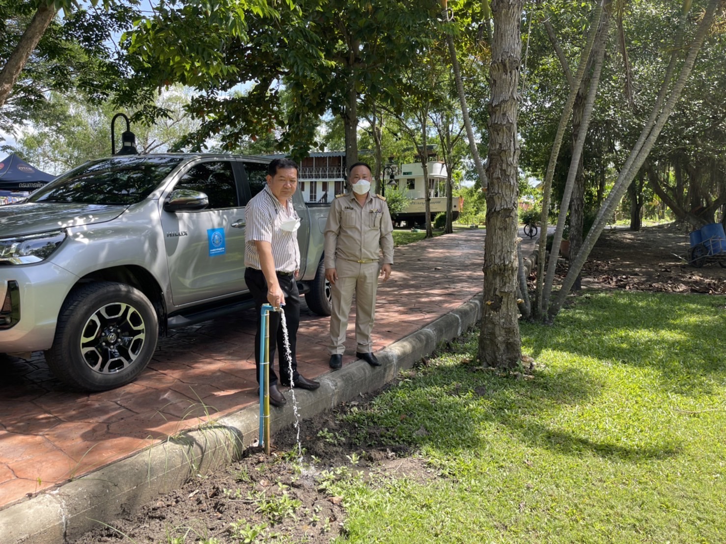 กปภ.สาขาสมุทรสงคราม ลงพื้นที่เตรียมความพร้อมระบบประปาในการจัดงานเทศน์มหาชาติถวายเป็นพระราชกุศลแต่พระบาทสมเด็จพระพุทธเลิศหล้านภาลัย