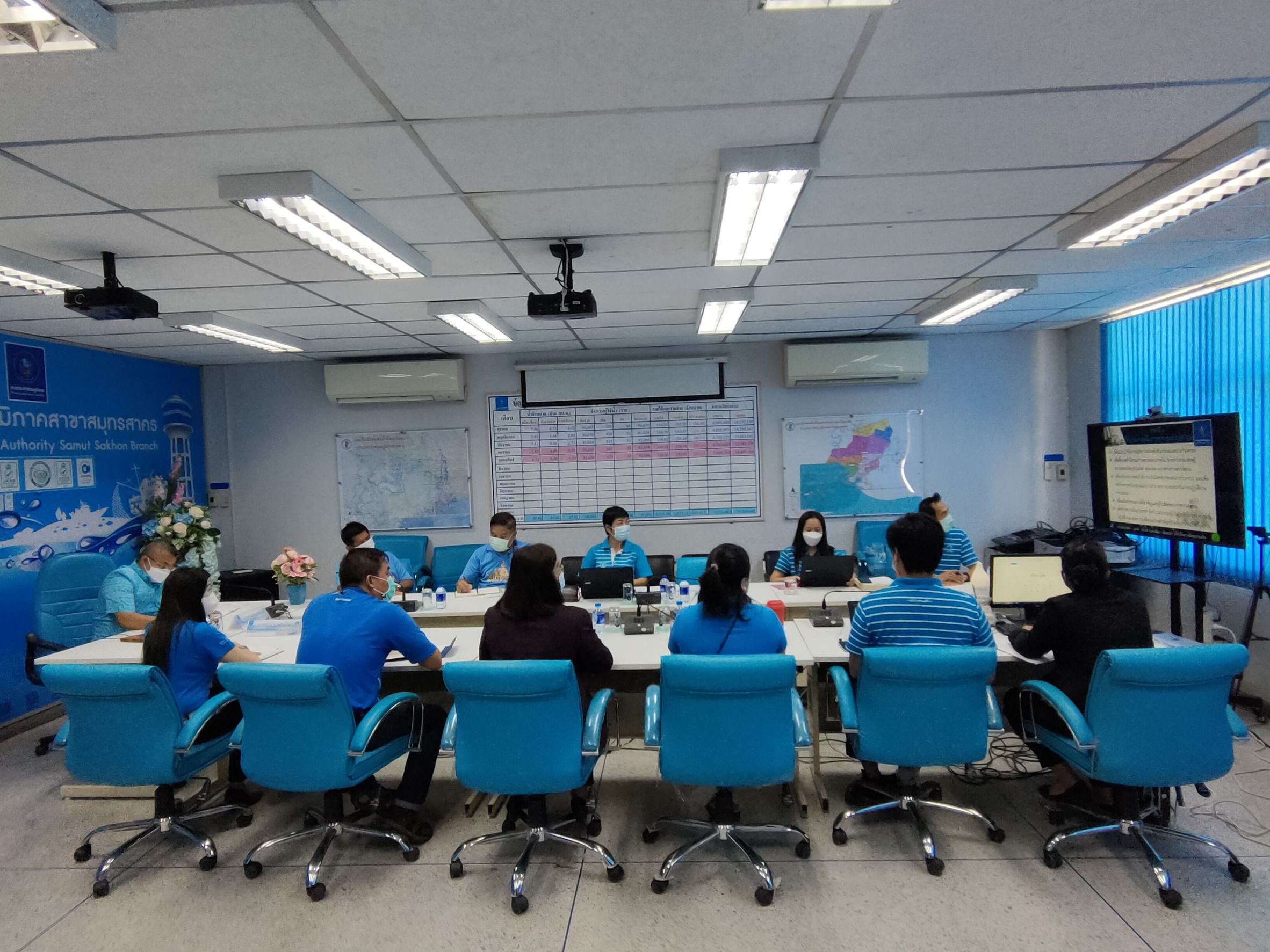 กปภ.สาขาสมุทรสาคร ประชุมเปิดการตรวจสอบหน่วยงาน