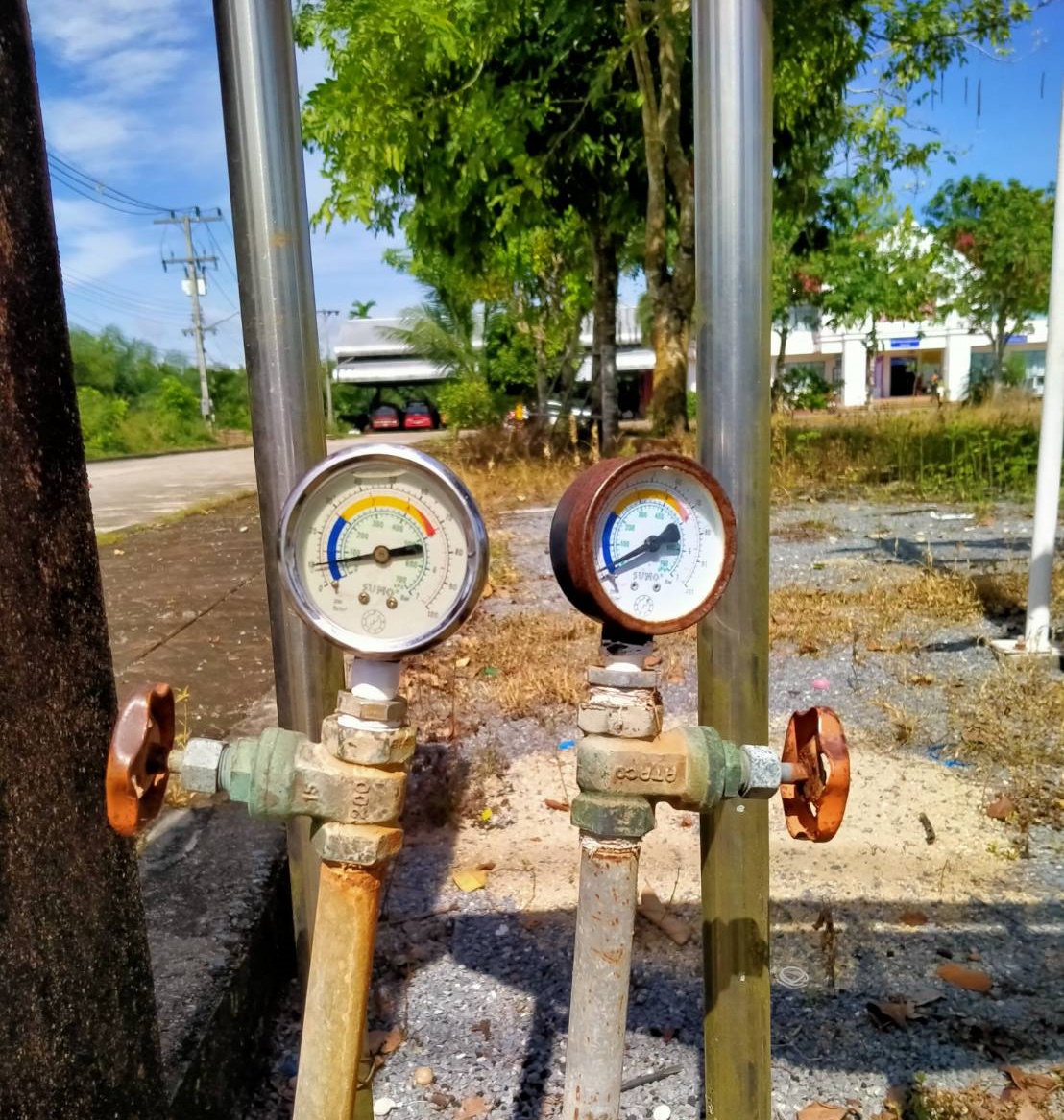 การประปาส่วนภูมิภาคสาขาทุ่งสง ตรวจวัดแรงดันน้ำที่เหมาะสมตามมาตรฐาน