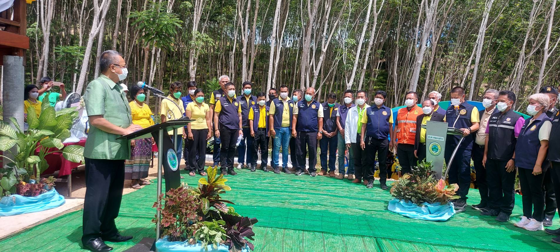 การประปาส่วนภูมิภาคสาขากาญจนดิษฐ์ เข้าร่วมพิธีมอบบ้านผู้ประสบอุทกภัย ในพื้นที่หมู่ที่ 2 ตำบลคลองสระ อำเภอกาญจนดิษฐ์ จังหวัดสุราษฎร์ธานี