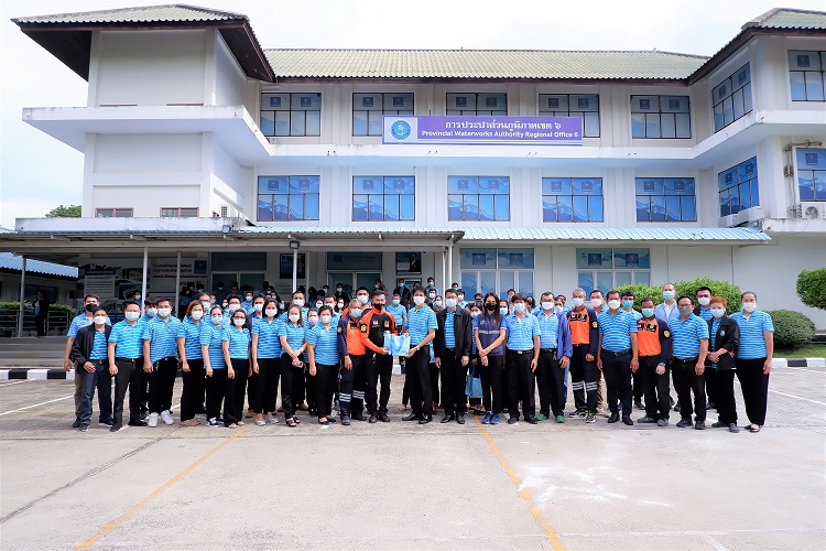 กปภ.ข.6 จัดอบรมฝึกซ้อมดับเพลิงและอพยพหนีไฟ ประจำปี 2565