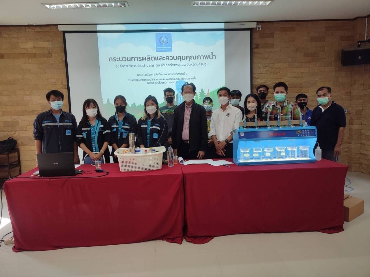 กปภ.สาขาอู่ทอง จัดทำโครงการน้ำประปา กปภ.-อปท. เพื่อปวงชน ร่วมกับ องค์การบริหารส่วนตำบลกระตีบ อ.กำแพงแสน จ.นครปฐม
