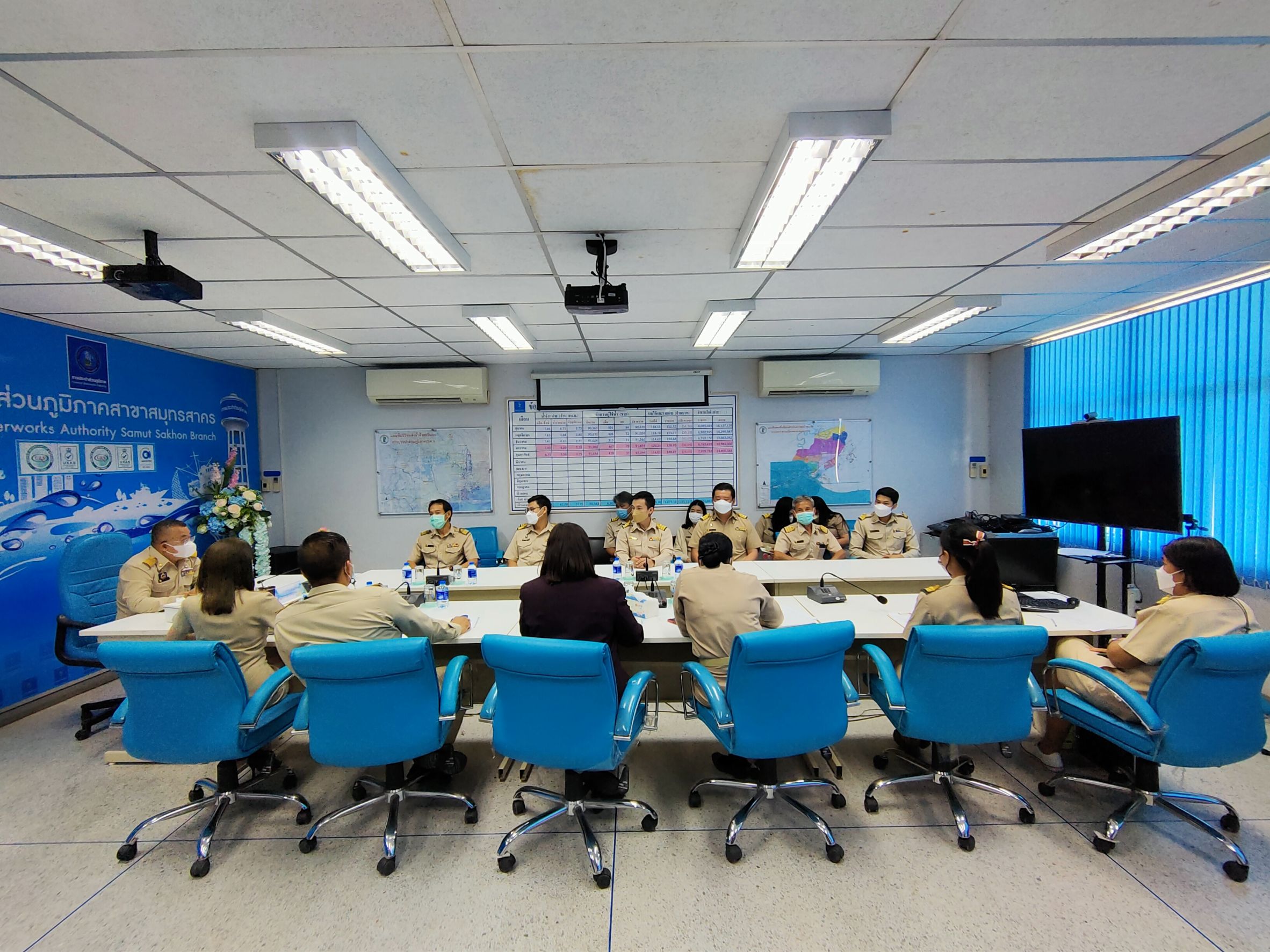 กปภ.สาขาสมุทรสาคร จัดกิจกรรมสนทนายามเช้า Morning Talk ประจำเดือนมิถุนายน 2565 พร้อมคัดเลือกดาวเด่นประจำไตรมาส 3/2565