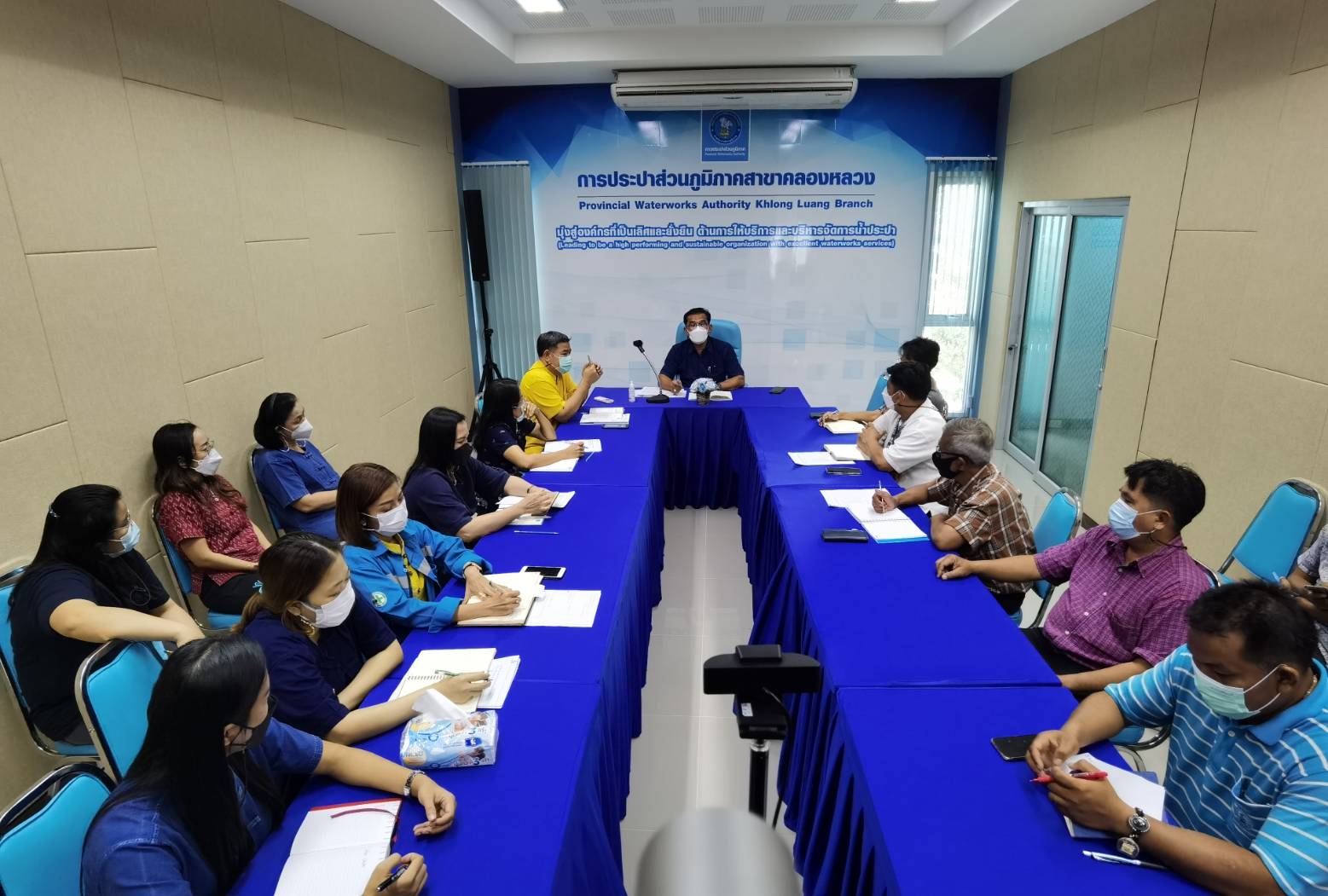 กปภ.สาขาคลองหลวง จัดกิจกรรมสนทนายามเช้า (Morning Talk) ประจำเดือนมิถุนายน 2565