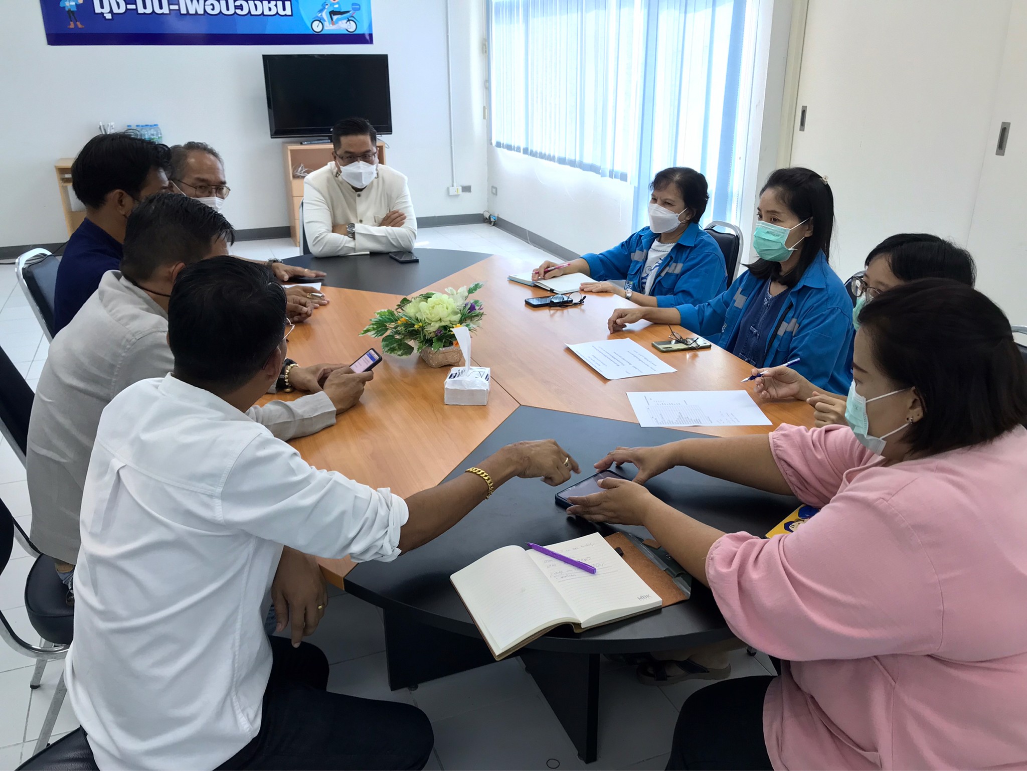 การประปาส่วนภูมิภาคสาขารังสิต (ชั้นพิเศษ) จัดประชุมหัวหน้างานและตัวแทนพนักงาน โครงการ (Morning Talk) ประจำเดือน มิถุนายน 2565