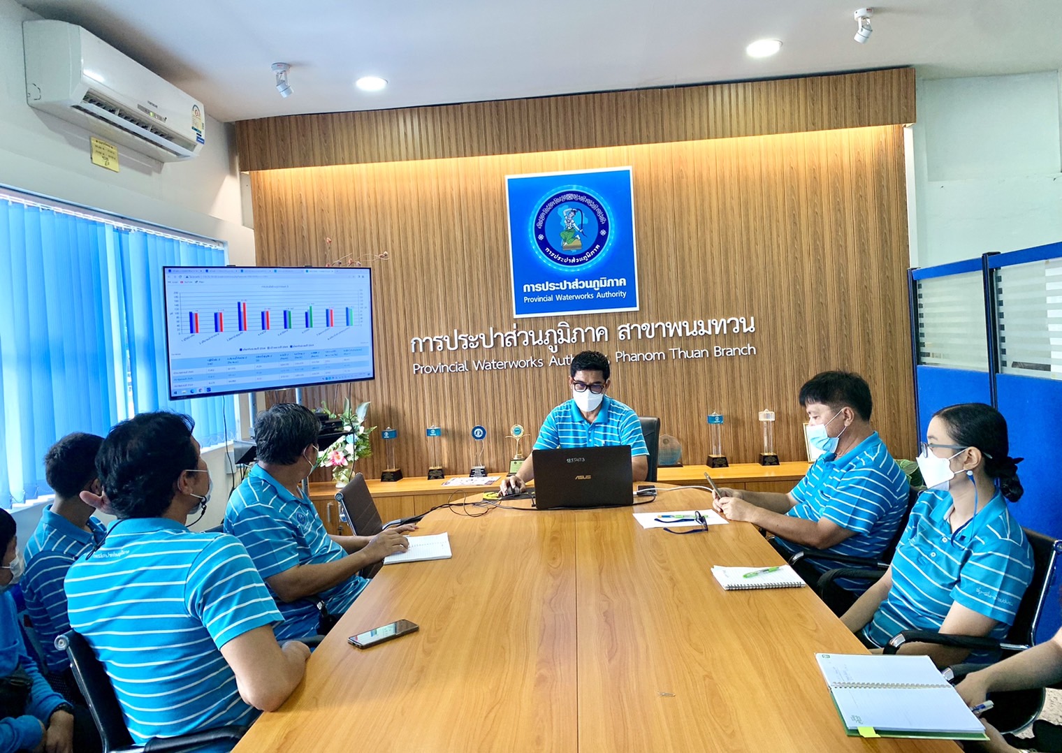 กปภ.สาขาพนมทวน จัดกิจกรรม Morning Talk ครั้งที่ 10/2565