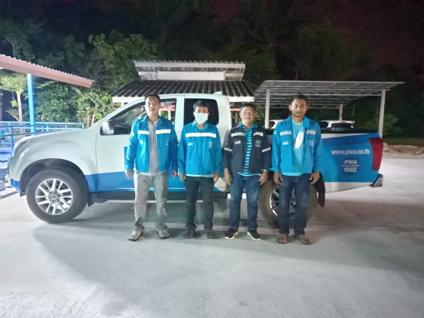 กปภ.สาขาคลองท่อม ลงพื้นที่สำรวจหาท่อแตกรั่ว บริเวณพื้นที่ตำบลคลองพน