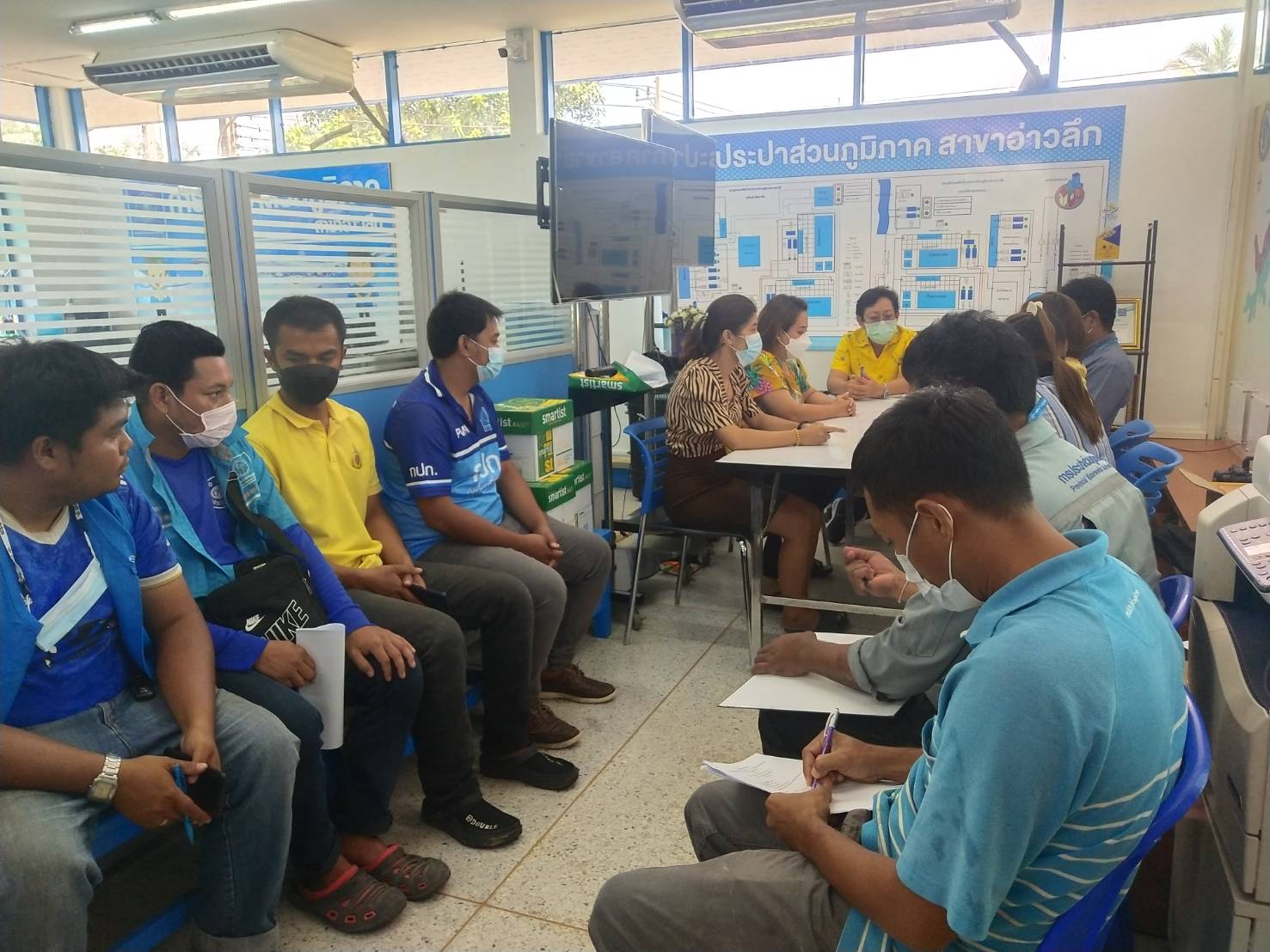 การประปาส่วนภูมิภาคสาขาอ่าวลึก ร่วมจัดกิจกรรมสนทนายามเช้า (Morning Talk) ครั้งที่ 10/2565 ประจำเดือน กรกฎาคม 2565